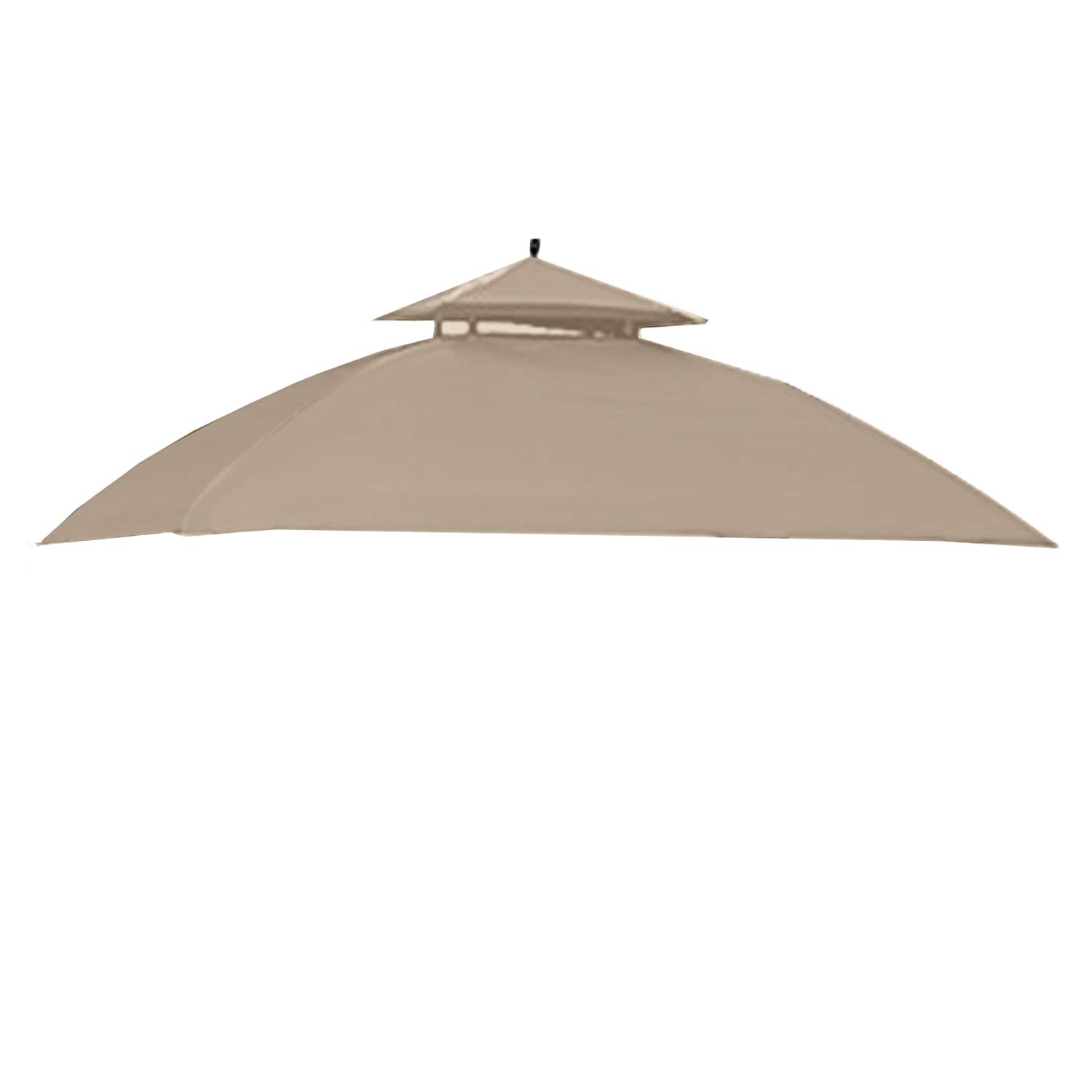 Garden Winds Replacement Canopy for Windsor Grill Gazebo - Riplock 350 Beige - Fits Model L-GG054PST Only - Durable Outdoor Shade Cover for Patio, Deck, and Backyard Protection