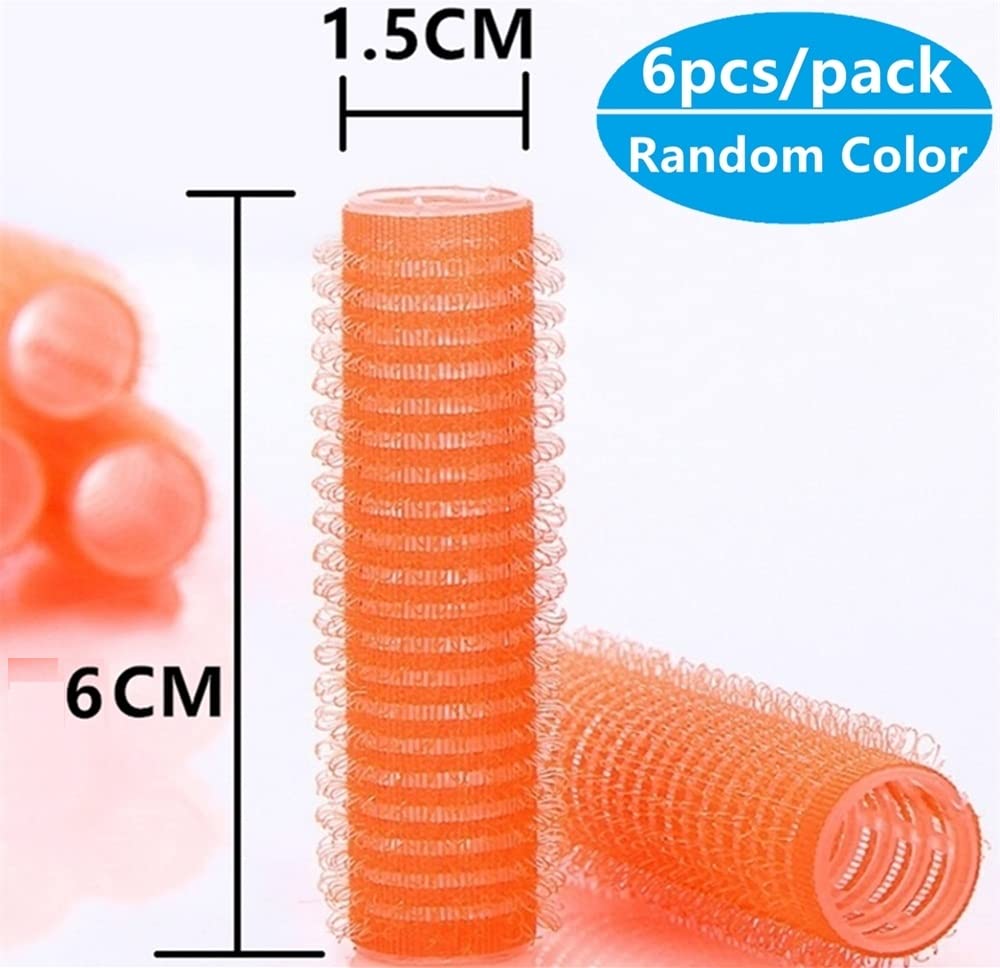 12PCS Sweetpea Hair Rollers for Curling - Self Grip Holding Rollers for Long, Medium & Short Hair (1.5 X 6 CM) | Perfect for Home Styling, Salon Use & Travel | SVR001