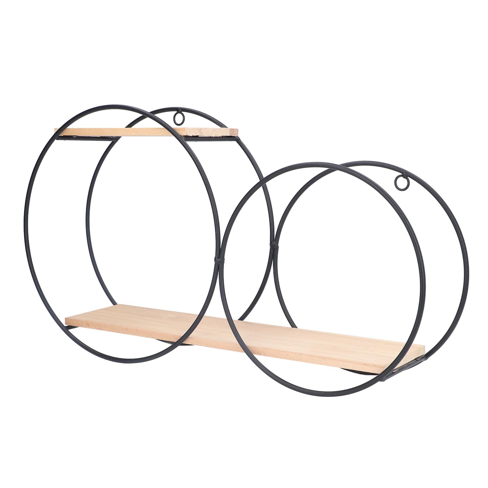 Circle Wall Shelf - Sturdy Floating Shelf for Home & Office Decor - Holds Heavy Items - Perfect for Living Room, Tea House & Workspace