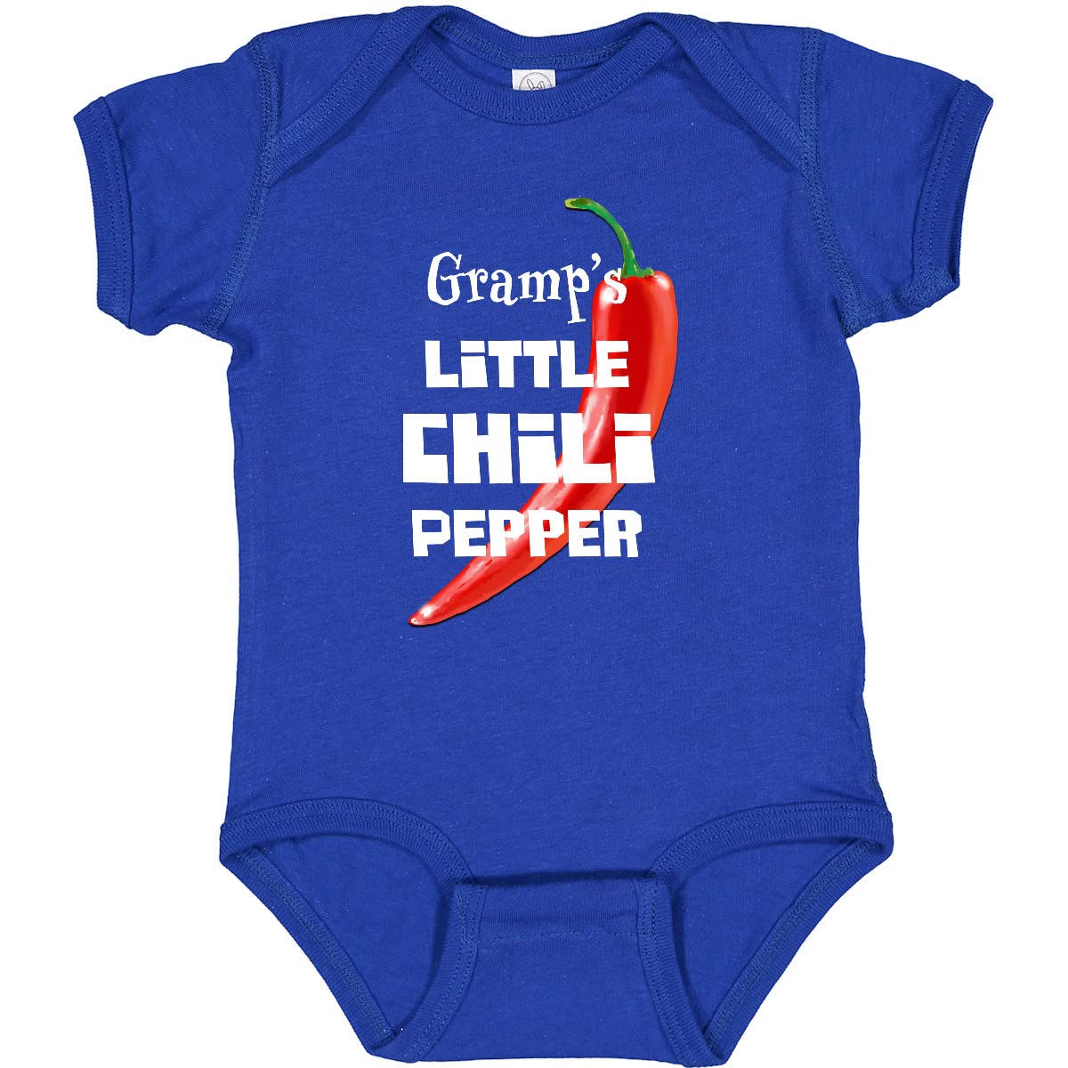 Inktastic Gramp's Little Chili Pepper Baby Bodysuit - Cute Infant Onesie for Grandparents, Baby Shower Gifts & Family Photos