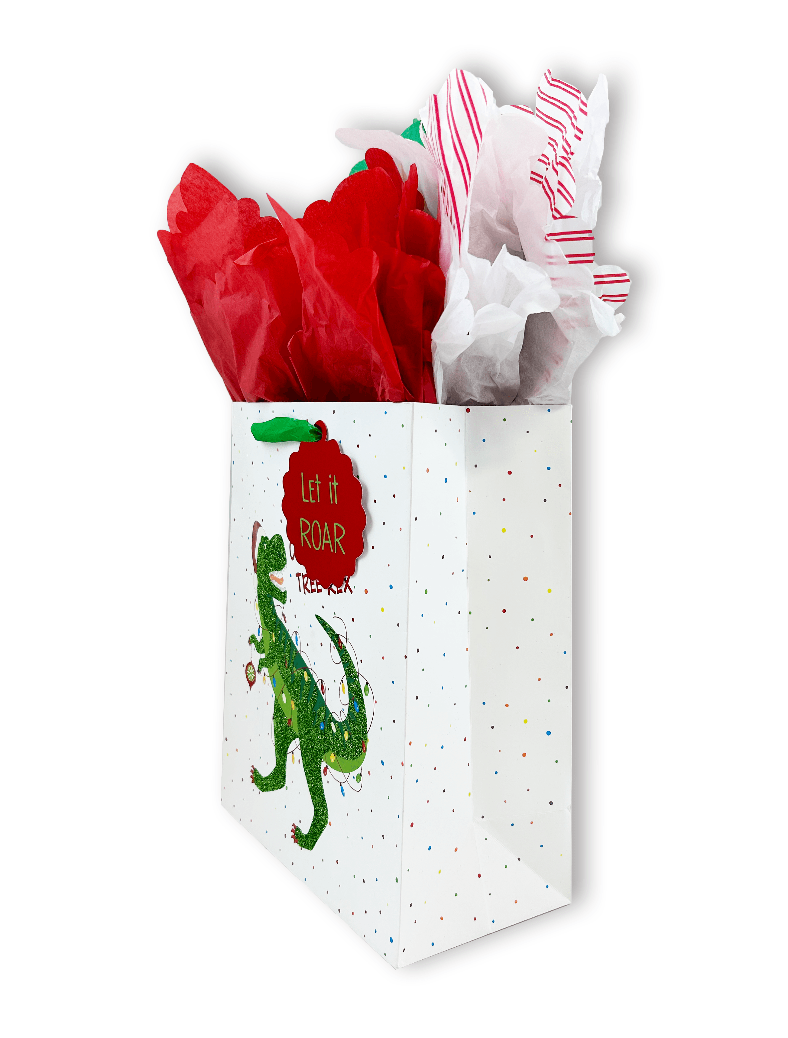 Christmas Tree Rex Gift Bags for Holiday Decorations - Perfect for Garden Parties, Christmas Gifts & Festive Celebrations