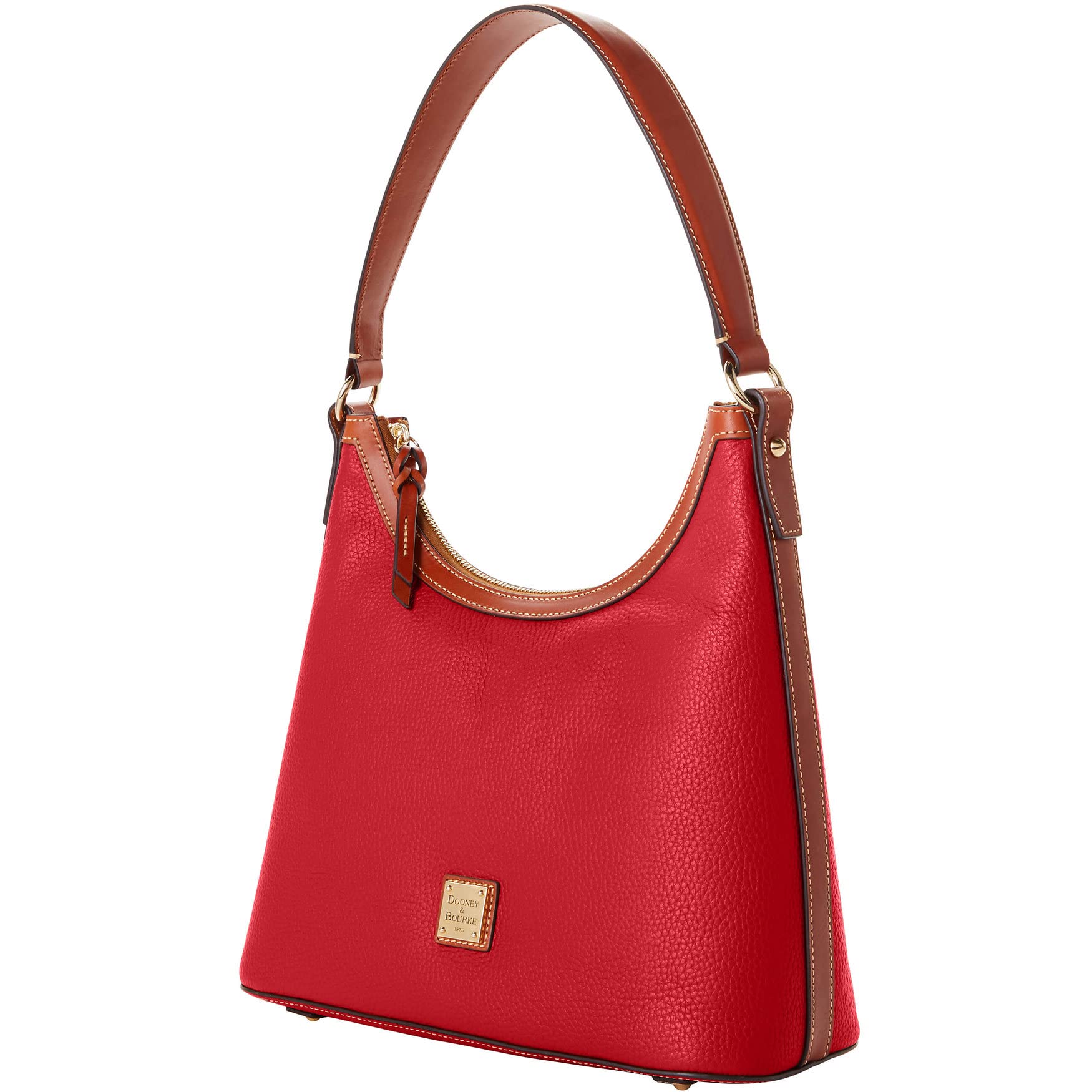Dooney & Bourke Women's Pebble Grain Leather Hobo Shoulder Bag - Stylish Crossbody Purse for Work, Travel & Everyday Use