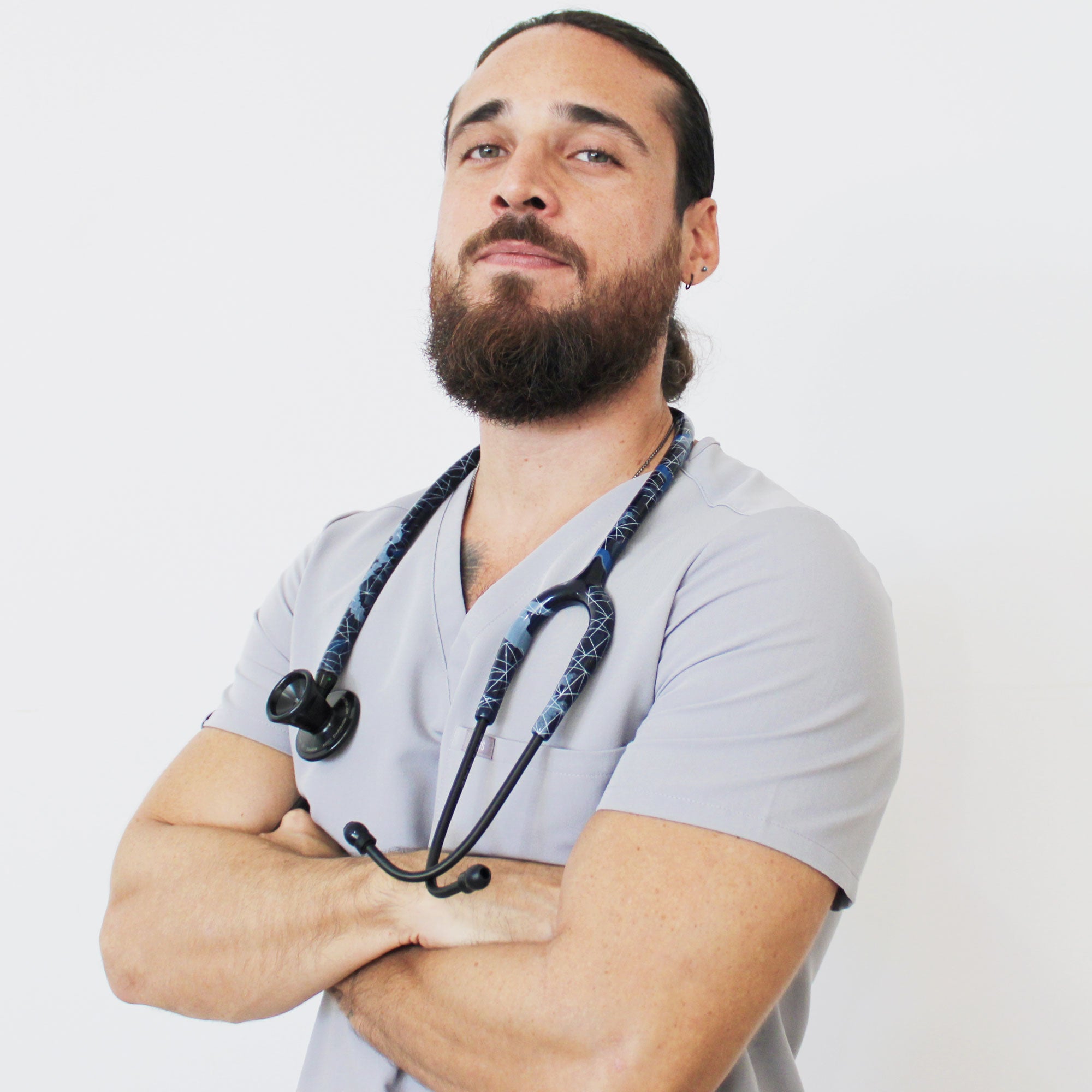 ProCardial® Titanium Cardiology Stethoscope - Realtree Trace Blue/BlackOut - Premium Medical Stethoscope for Doctors, Nurses & Healthcare Professionals - Ideal for Cardiac Exams, Patient Monitoring & Clinical Use