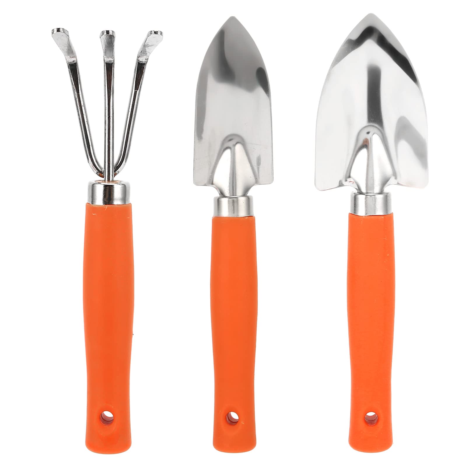 Premium Garden Tool Set - 5-Piece Stainless Steel Hand Tools with Wide Shovel, Narrow Shovel & Rake for Bonsai, Succulents & Indoor Plants | Perfect for Gardening, Landscaping & Home Planting Projects