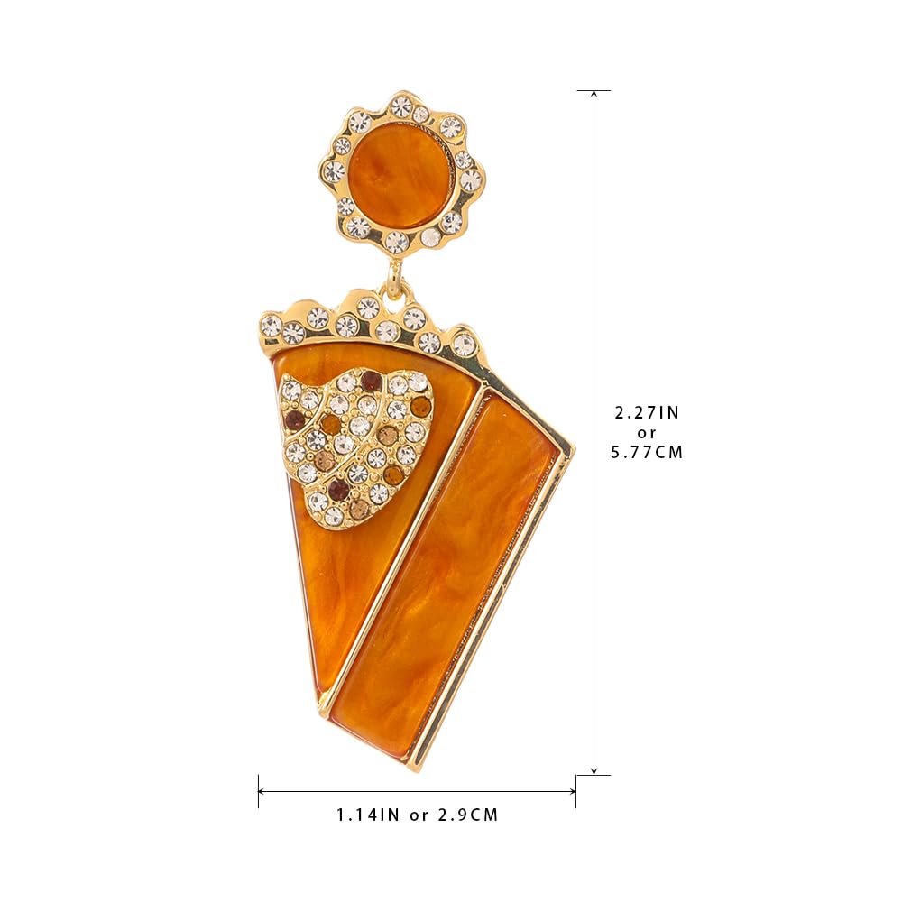 Madison Tyler Thanksgiving Earrings for Women - Pumpkin Pie Cake Turkey Bonfire Dangle Earrings | Cute Holiday Fall Statement Jewelry | Perfect for Thanksgiving Dinner, Autumn Parties & Seasonal Gift Giving