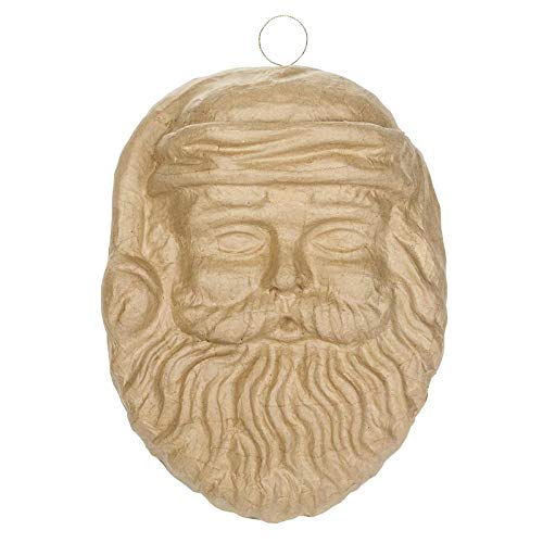 12 Pack DIY Paper Mache Santa Mask - 14
