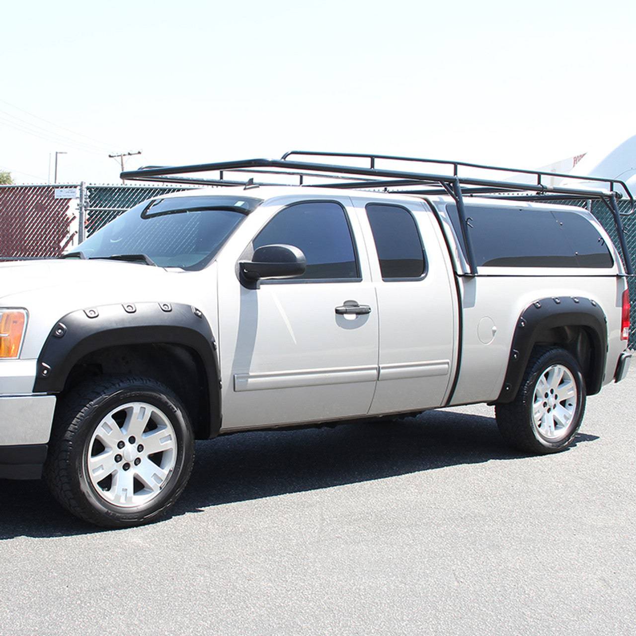 2007-2013 GMC Sierra 1500 Matte Black Polypropylene Fender Flares Set of 4 - Durable Off-Road Protection for Trucks & SUVs - Perfect for Mud, Rocks & Rough Terrain