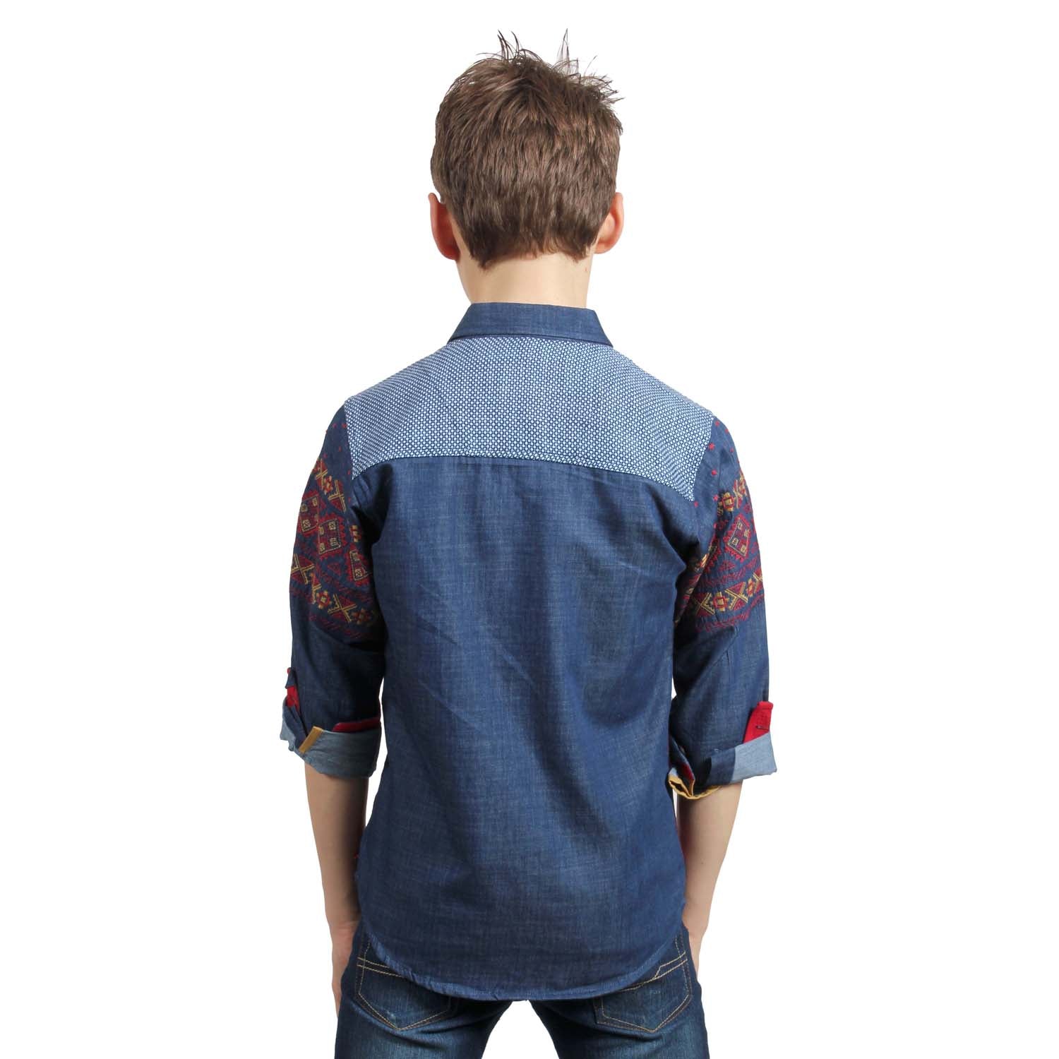 Stylish MashUp Designer Casual Red Shirt for Men - Trendy Cotton Button Down Top for Everyday Wear, Date Night & Office Outfits
