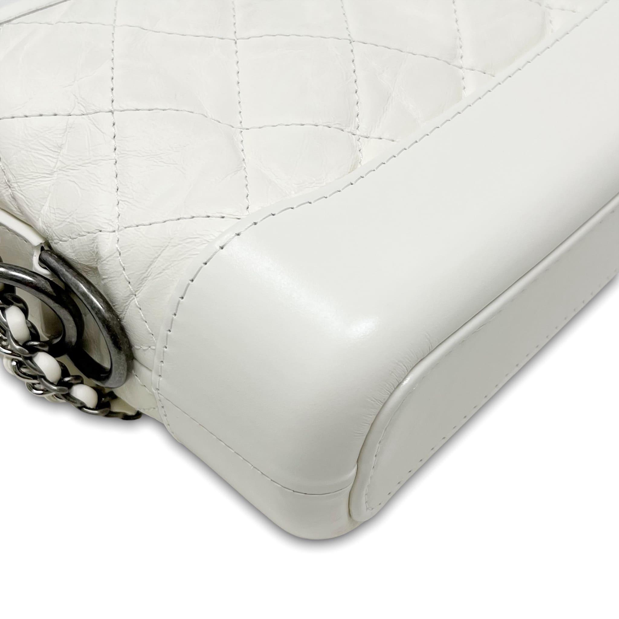 Chanel White Aged Calfskin Small Gabrielle Bag - Luxury Designer Handbag for Women, Perfect for Parties & Evening Events