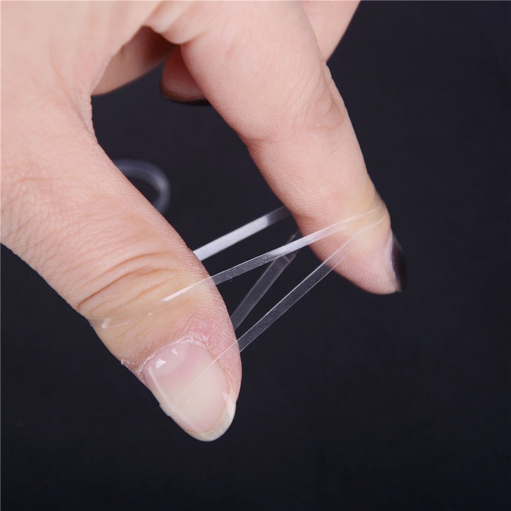 1000 Pieces Clear Hair Elastic Bands - Disposable Hair Ties for Women & Girls | Soft No-Slip Hair Rubber Bands for Ponytails, Braids & Everyday Hairstyles