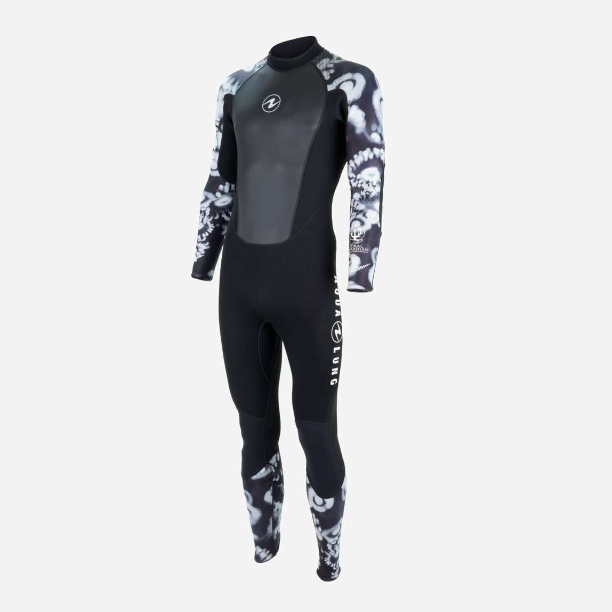 Aqualung Men's Hydroflex 3mm Neoprene Wetsuit for Scuba Diving, Snorkeling & Water Sports | Full Body Swimwear with UV Protection & Comfort Fit
