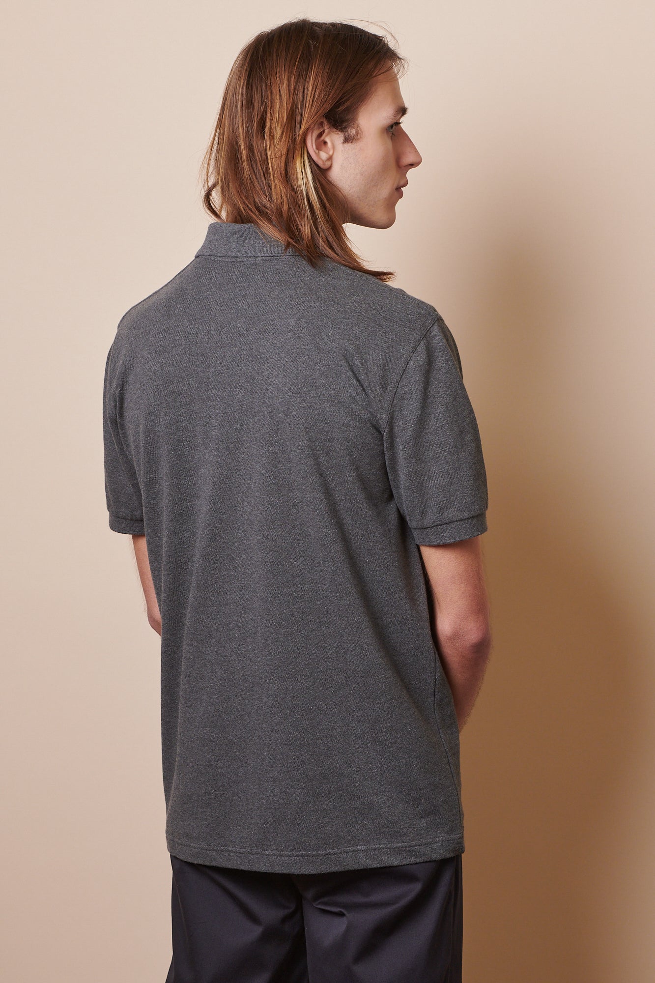 Men's Short Sleeve Polo Shirt - Breathable Cotton Blend, Grey Marl - Perfect for Casual Wear, Golf & Summer Outfits