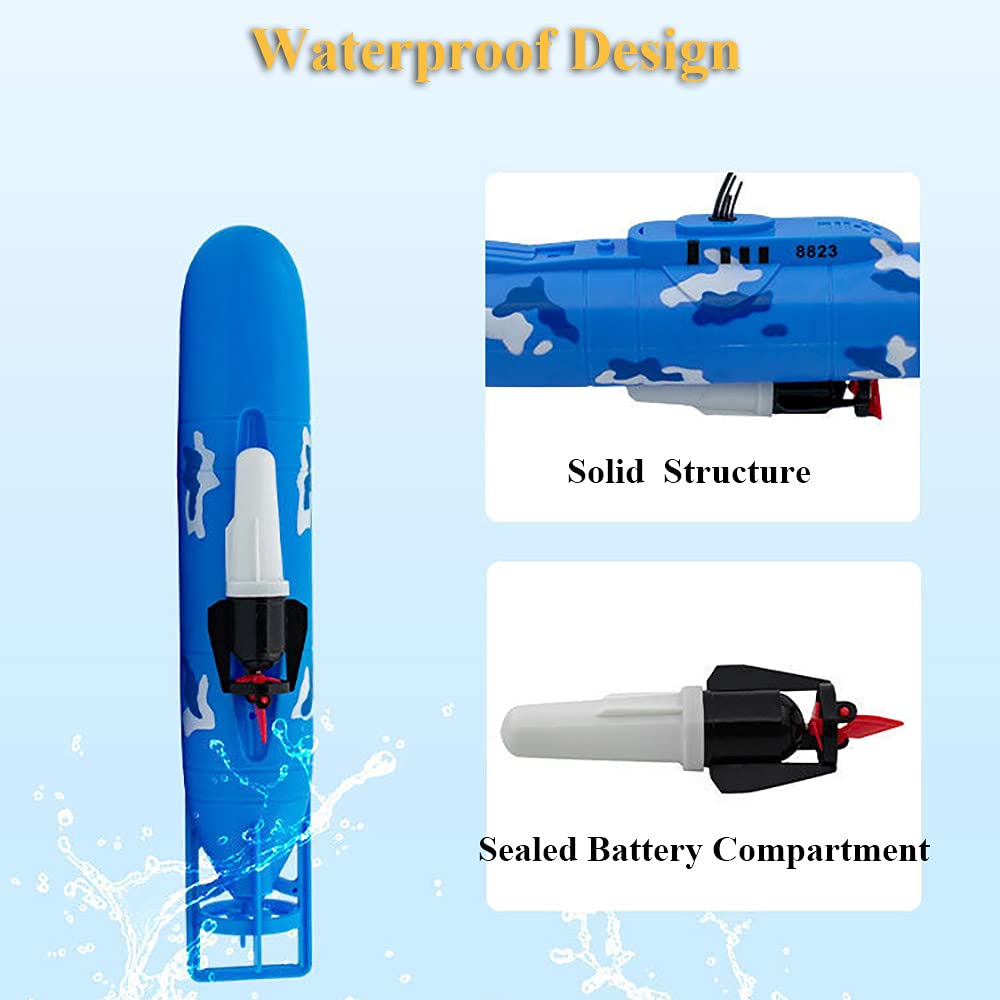 Electric Submarine Toy for Kids - Fun Pigboat Bath & Pool Water Toy, Military Submarine Model with Floating Action - Perfect for Bathtub Playtime, Swimming Pools & Outdoor Water Activities (8821)