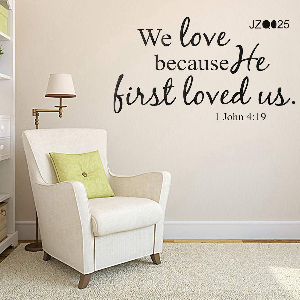 Bible Verse Wall Decals - Christian Quote Wall Art Stickers, Religious Scripture Decals for Home Decor - Perfect for Bedroom, Nursery & Church Wall Decoration