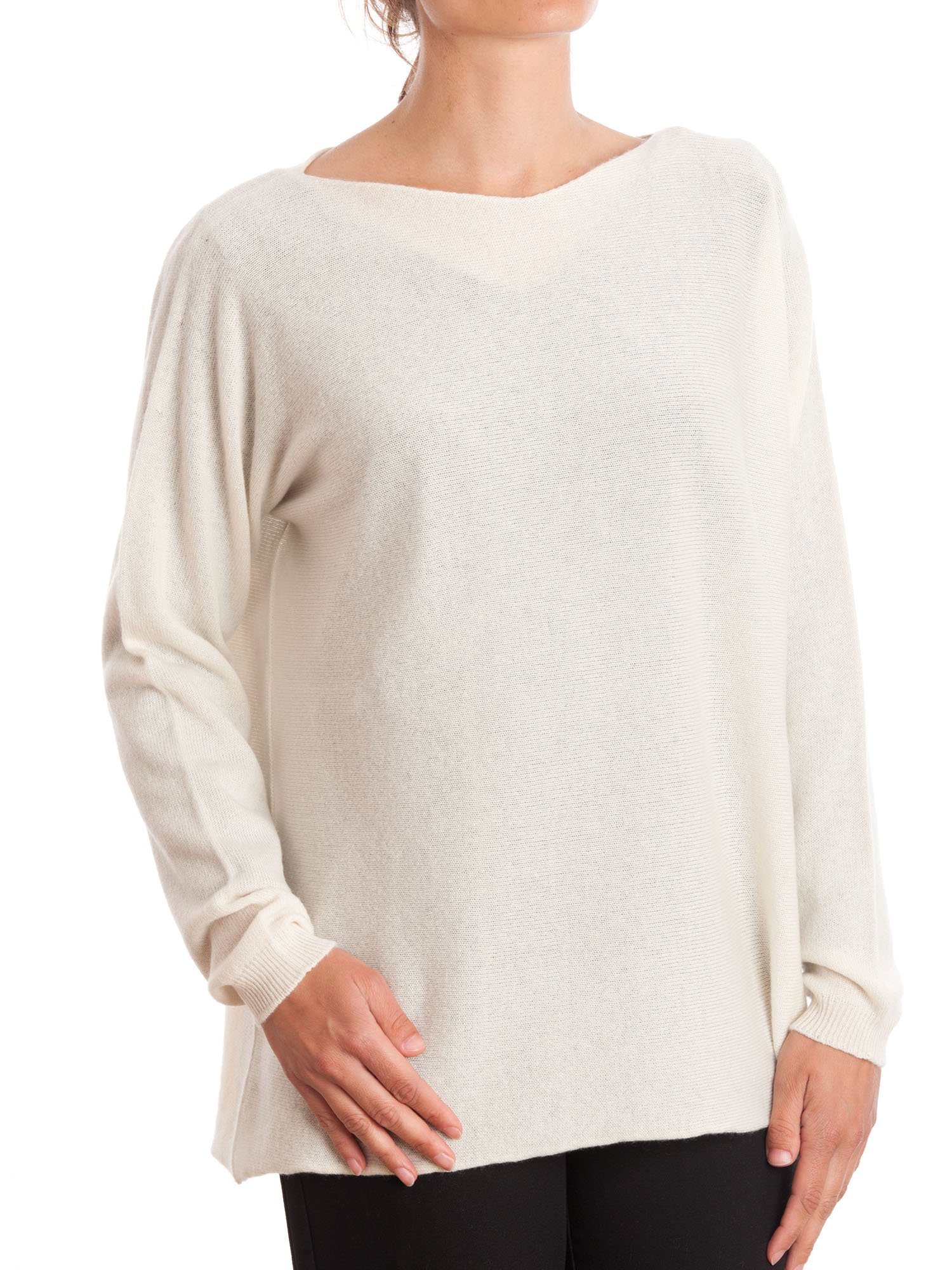 Luxury 100% Cashmere Maxi Pull Sweater for Women | Dalle Piane Italian Cashmere | Warm Winter Knitwear | Perfect for Office, Travel & Special Occasions
