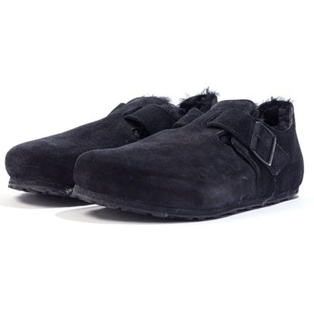 Birkenstock Unisex London Shearling Suede Shoes - Comfortable Winter Boots for Men & Women | Warm & Cozy Indoor/Outdoor Slip-Ons for Casual Wear & Cold Weather