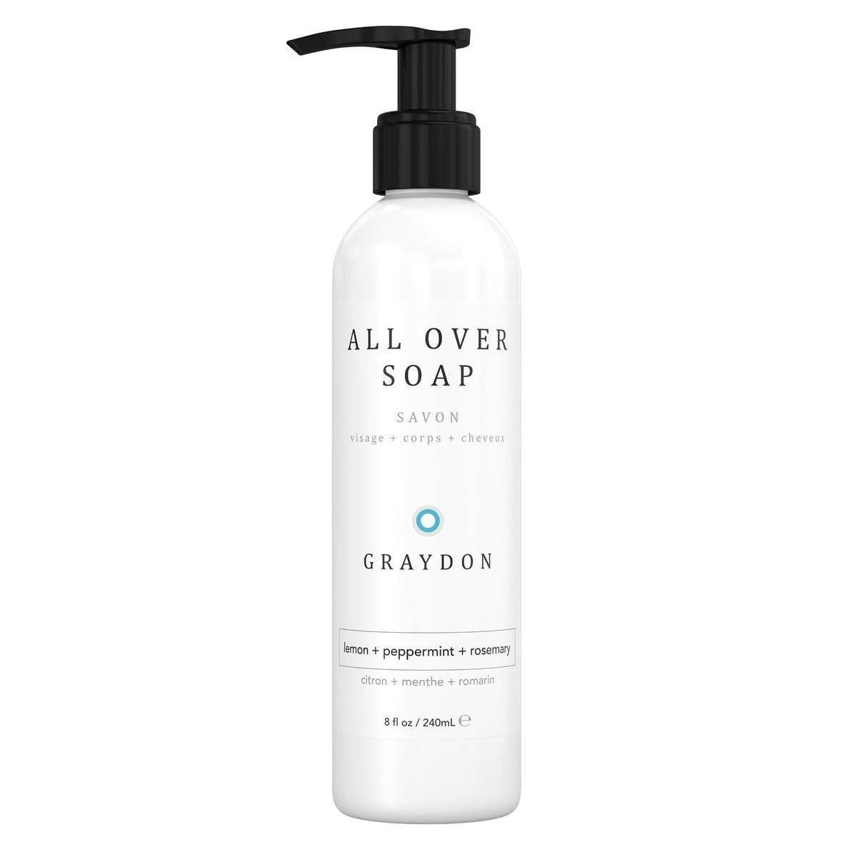 All Over Soap - Natural Handmade Bar Soap for Body, Face & Hair - Perfect for Travel, Gym & Daily Skincare Routine