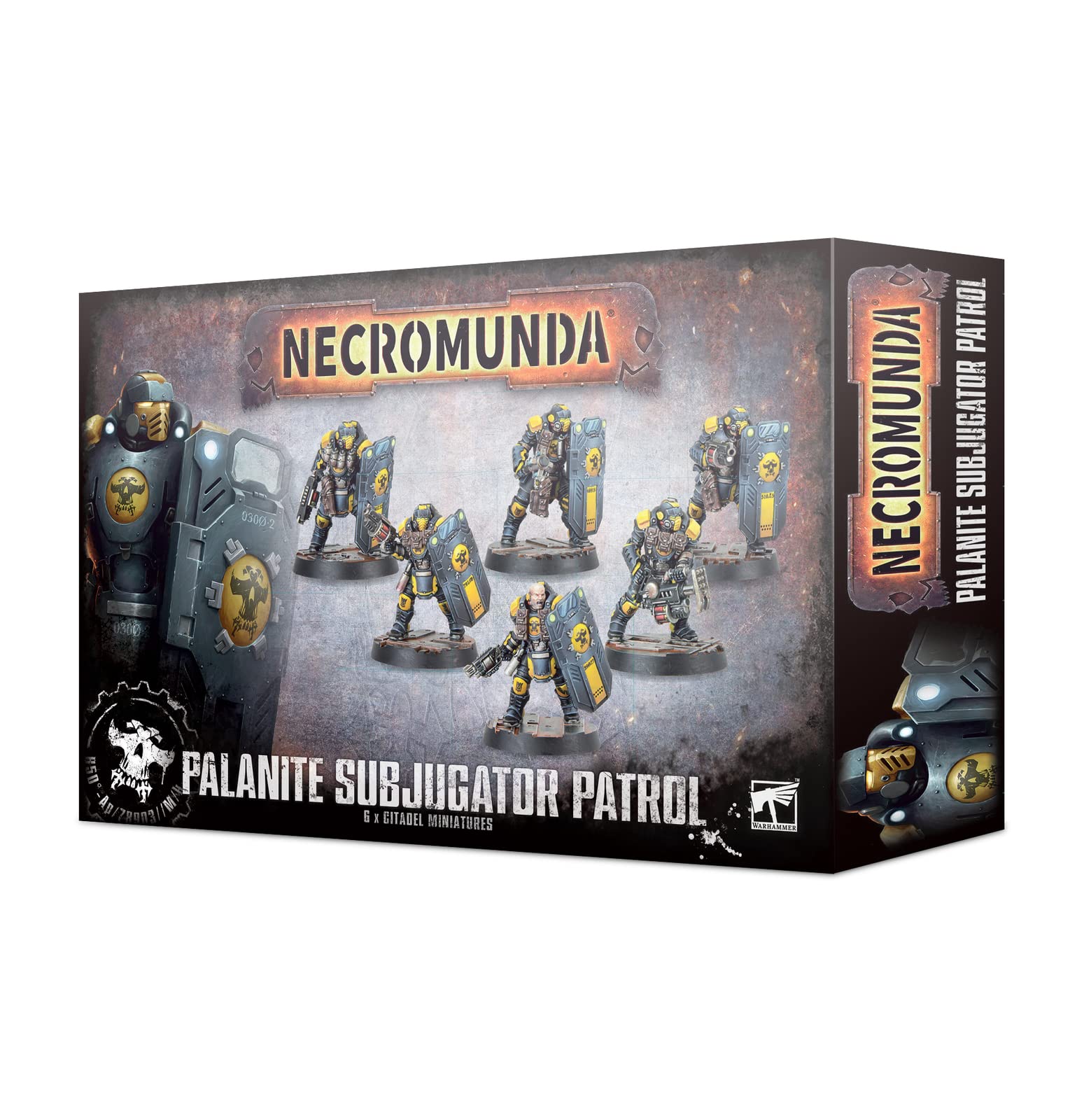 Games Workshop Necromunda: Palanite Subjugator Patrol Miniature Set - Tabletop Wargaming Collection for Sci-Fi Battles and Strategy Games