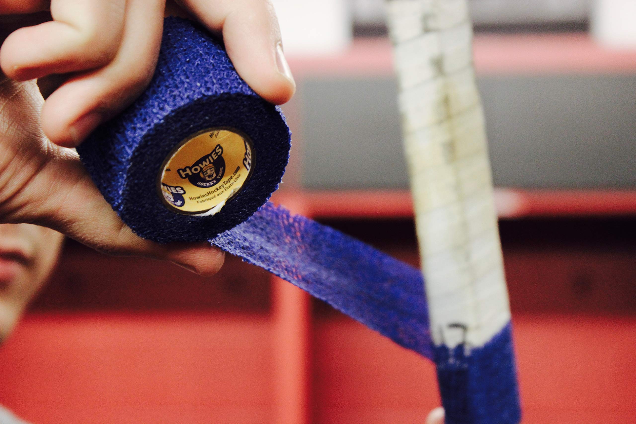 Howies Hockey Tape - 12 Pack Blue Stretchy Grip Hockey Stick Tape for Enhanced Control & Durability | Perfect for Ice Hockey, Street Hockey & Stick Handling Practice