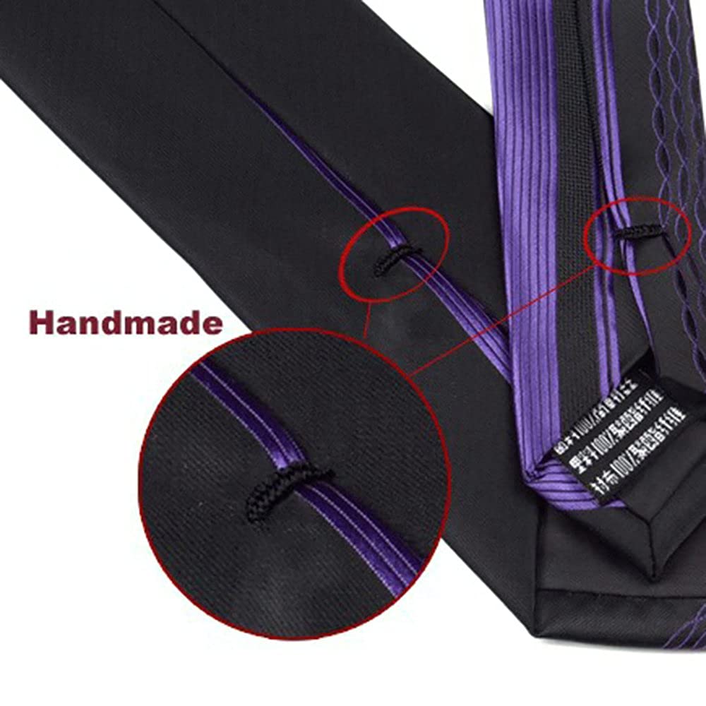 Slim Men's Neckties - 2.36 Inch Skinny Tie for Business, Wedding & Formal Occasions | Premium Silk Texture for Professional & Stylish Look