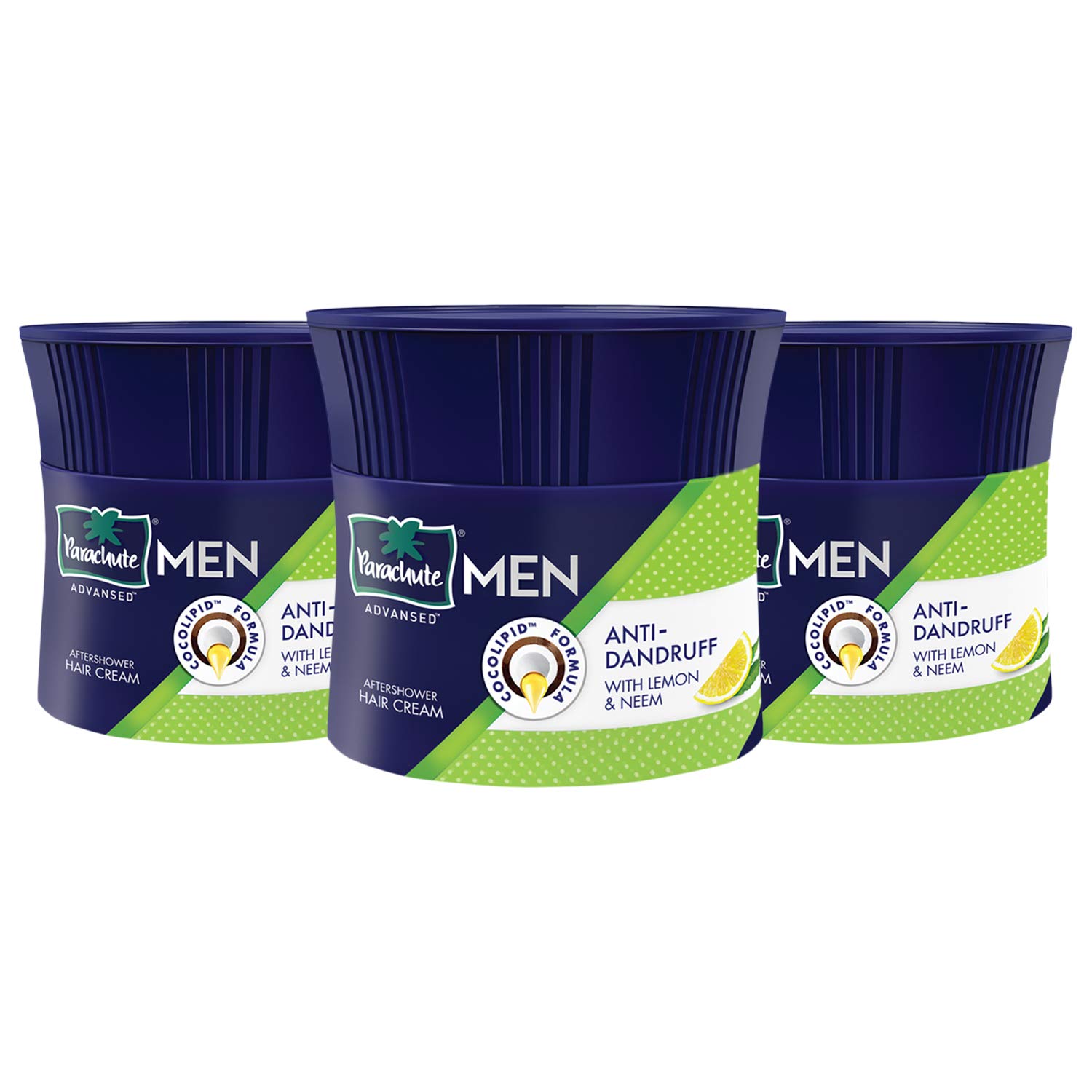 Parachute Hair Cream for Men - 100ml (Pack of 3) | Anti-Dandruff Treatment | Post-Shower Hair Moisturizer | Non-Sticky Oil-Free Formula | Perfect for Daily Styling & Frizz Control