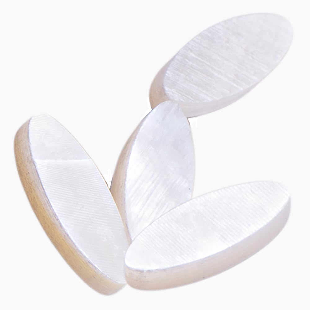 Premium White Pearl Oblay Inlay Dots for Guitar Fingerboard - Pack of 10 | Perfect for DIY Guitar Repair, Customization & Luthier Projects