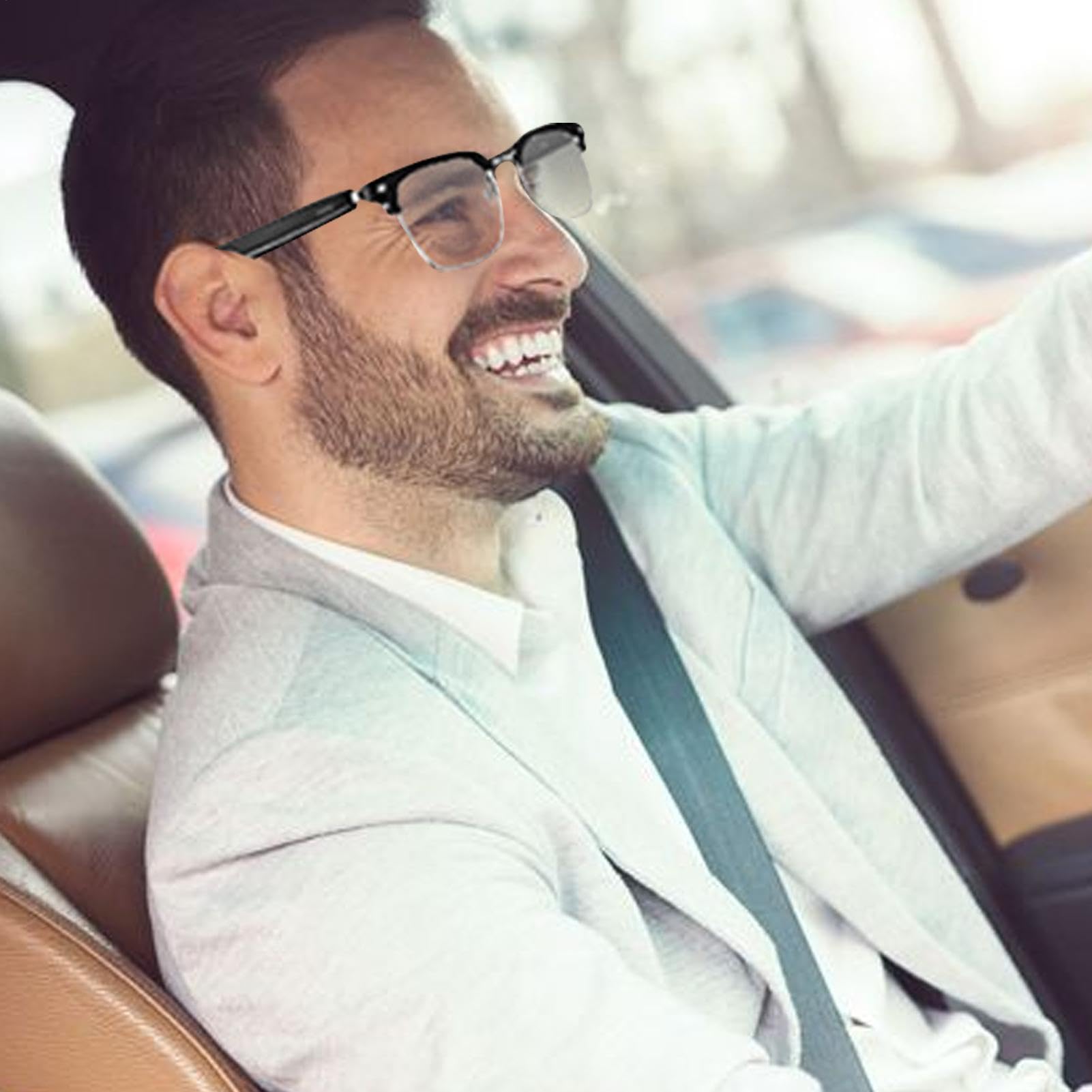 Swiftbox Smart Glasses with Built-in Speakers - Wireless Bluetooth Audio Glasses for Phone Calls & Music | Hands-Free Smart Eyewear for Workouts, Commuting & Outdoor Activities
