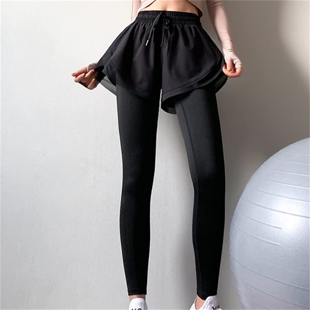High Waist Yoga Pants for Women - Nylon Spandex Workout Leggings with Abdominal Control, Gym Running Fitness Shorts | Perfect for Yoga, Pilates, Squats & Cardio