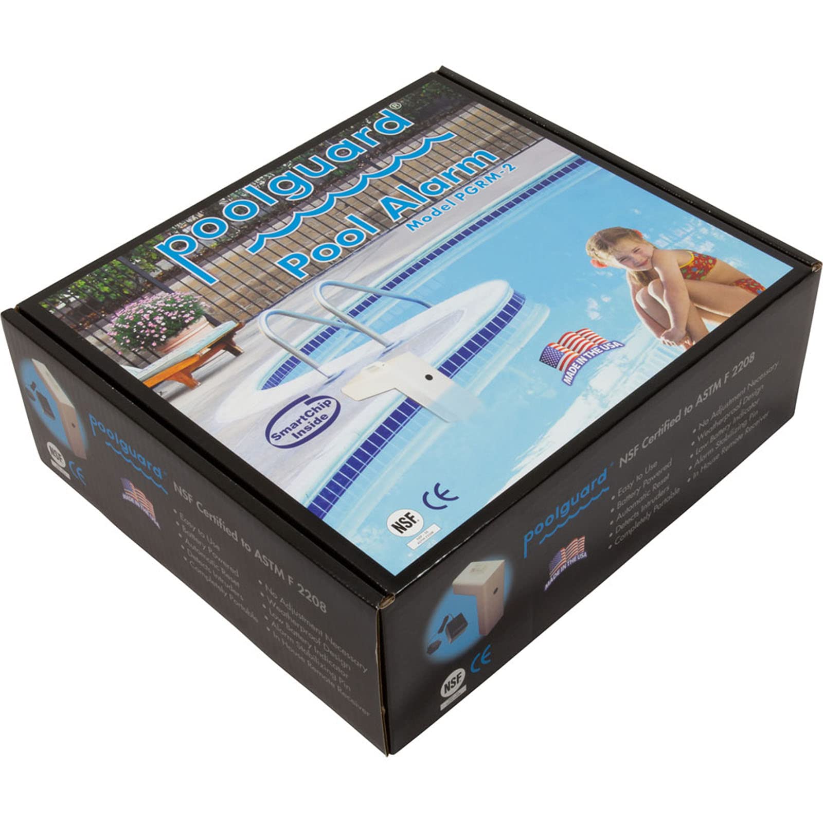PoolGuard PGRM-2 In-Ground Swimming Pool Safety Alarm with Motion Detection - White | Prevents Drowning Accidents for Kids & Pets | Ideal for Backyard, Residential & Commercial Pools