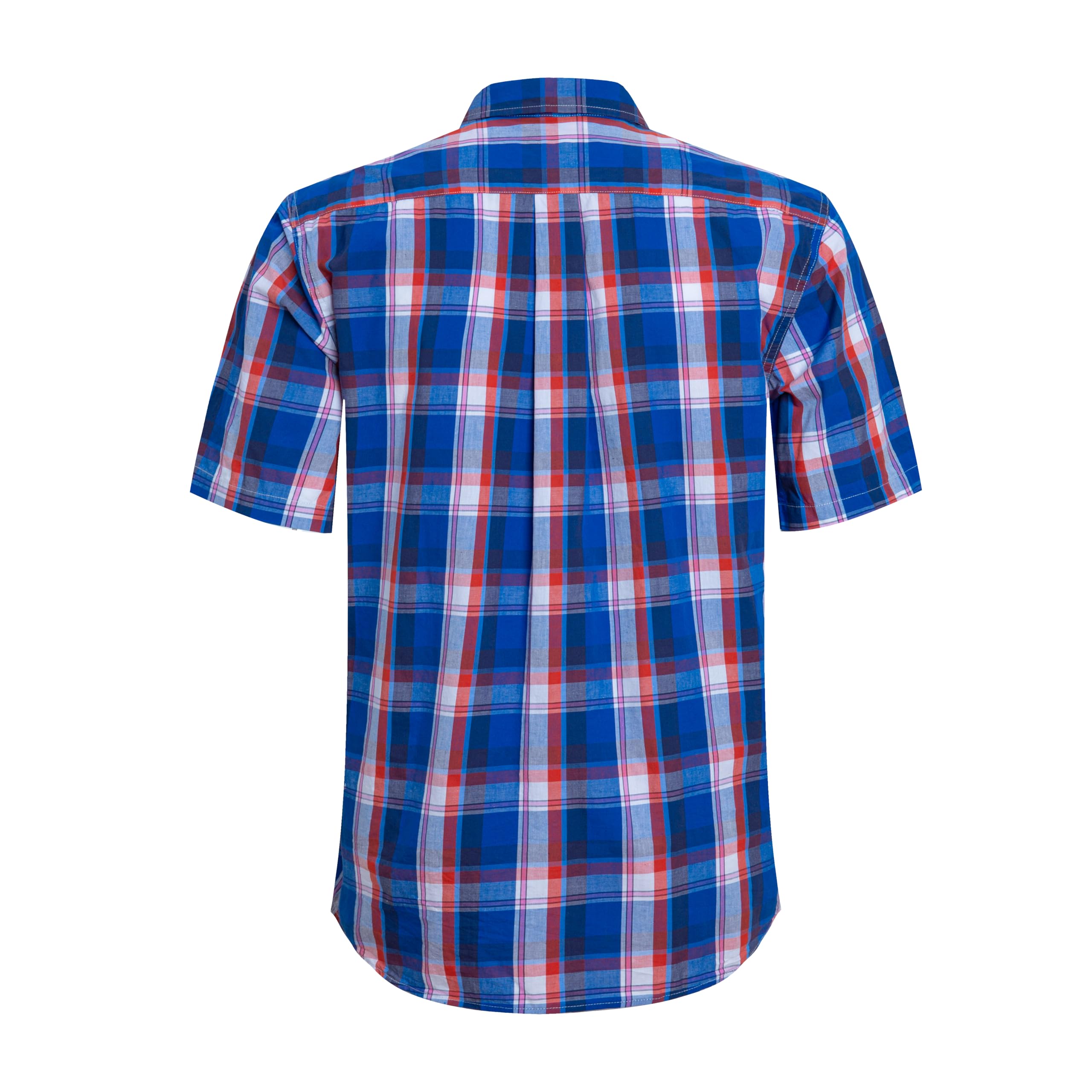 Men's Short Sleeve Western Shirts with Pearl Snap Buttons - Casual Button Up Plaid Shirt for Cowboy Style, Outdoor Activities & Country Music Events