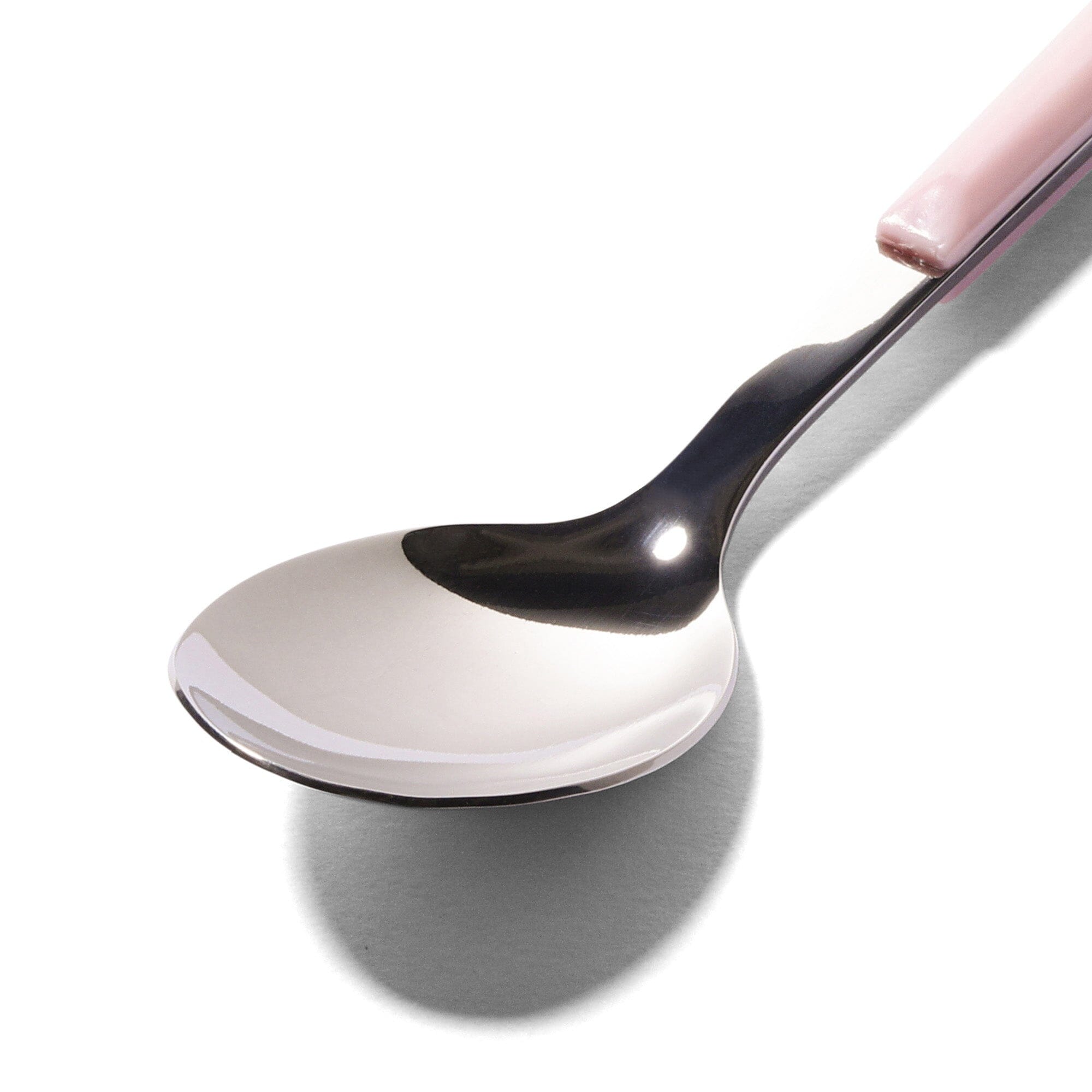 Pink Color Handle Teaspoon - Stainless Steel Mini Spoon for Coffee, Tea, Desserts & Kitchen Use