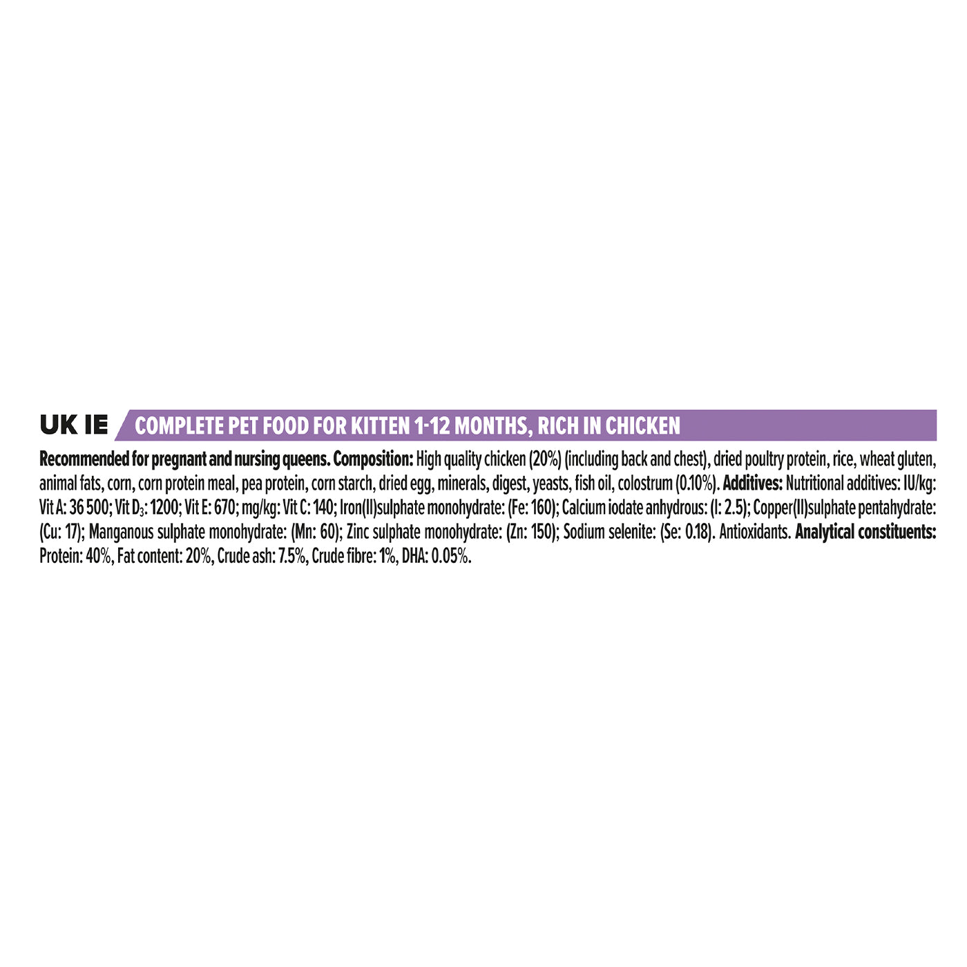 Purina Pro Plan Original Kitten Dry Food - High Protein Chicken Recipe for Healthy Growth | Perfect for New Kittens & Early Development Stages