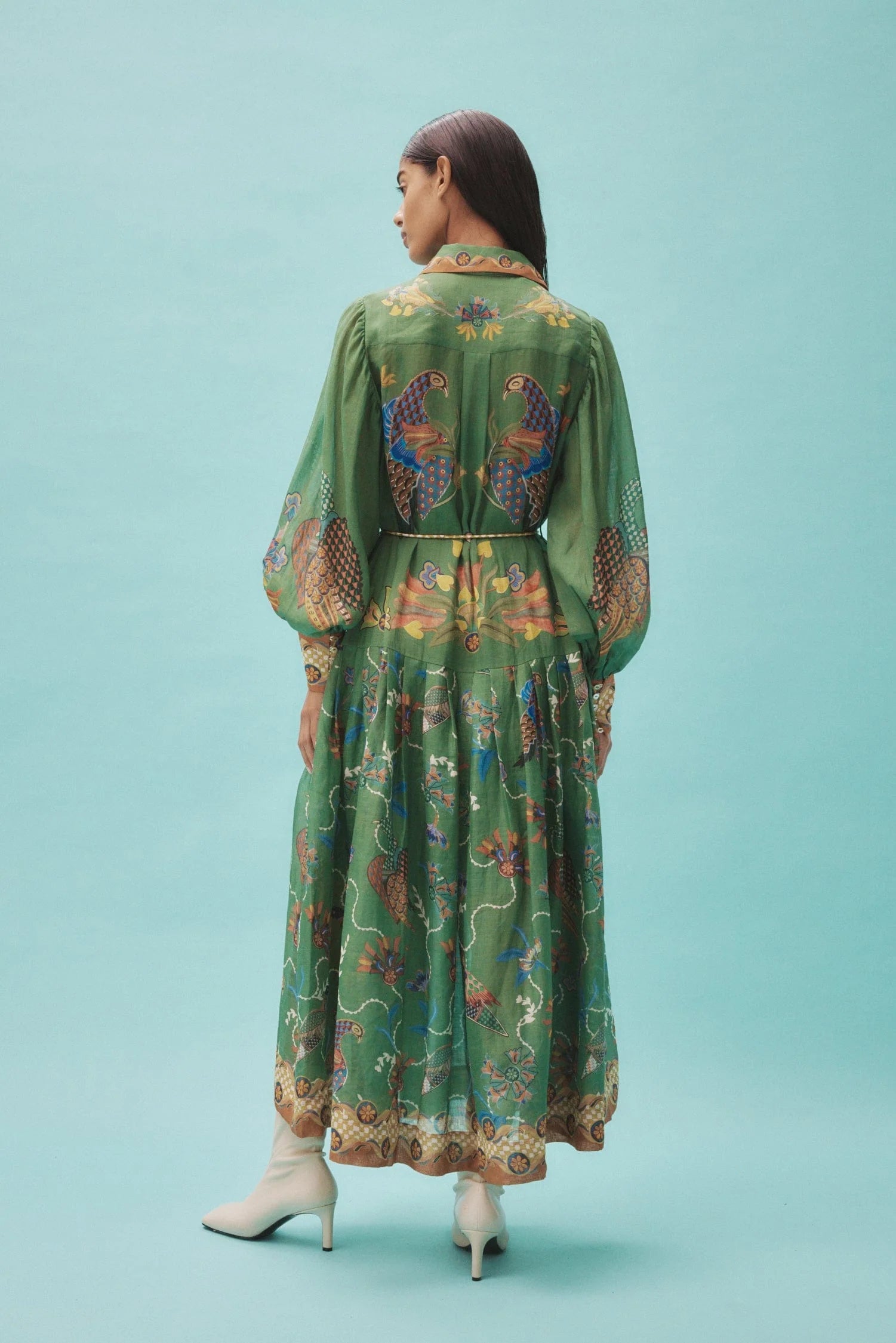 Stylish Birdie Shirtdress for Women - Casual & Elegant Floral Print Dress - Perfect for Office, Date Night & Summer Outings