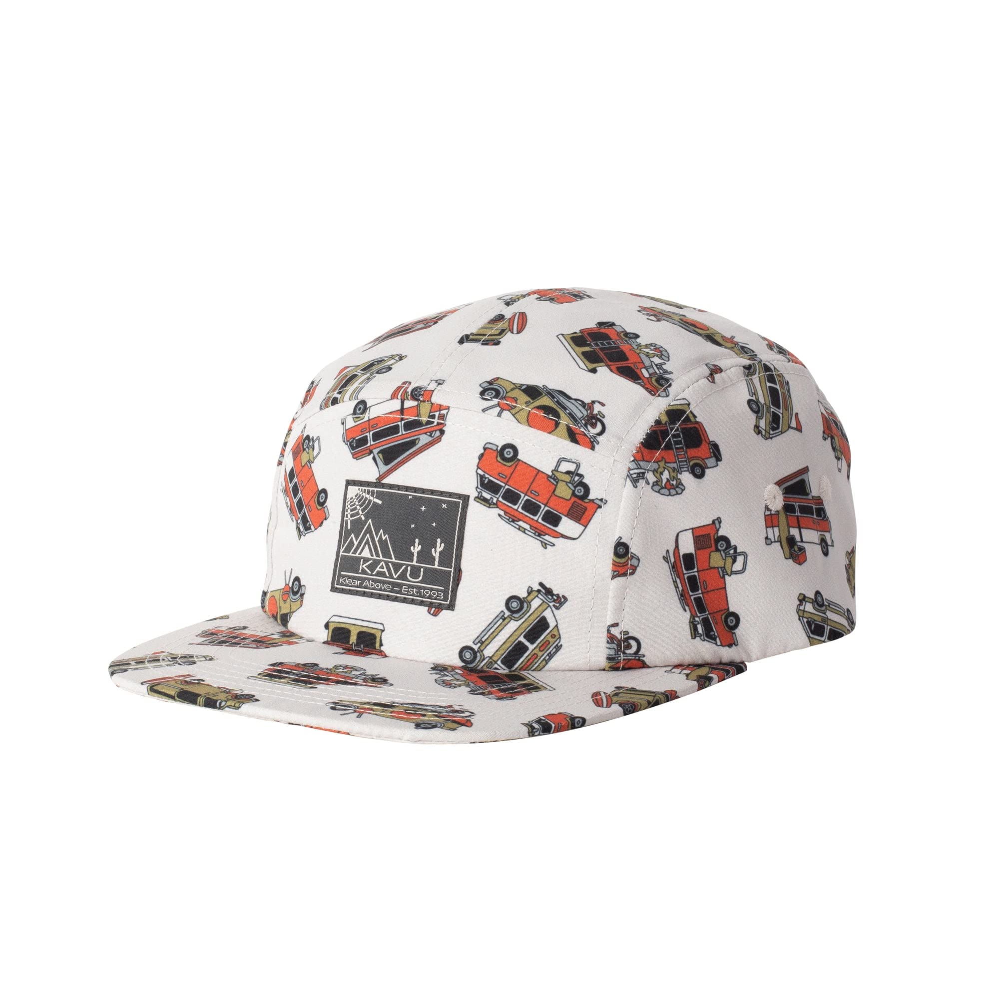 KAVU Adjustable Five Panel Tumbler Hat for Men & Women - Stylish Outdoor Sun Protection for Hiking, Camping, and Travel