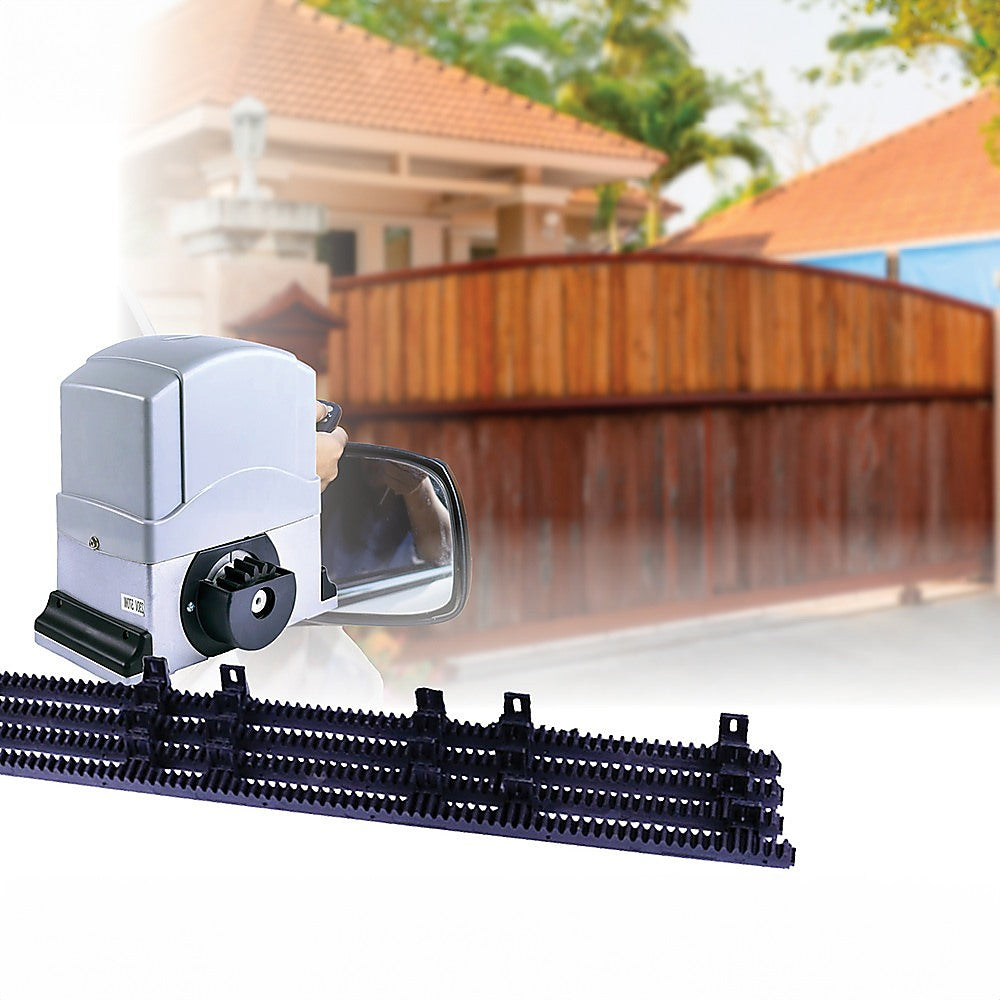 1200KG Heavy Duty Automatic Sliding Gate Opener with 4m Rail - Commercial & Residential Driveway Security System for Homes, Warehouses, and Industrial Properties