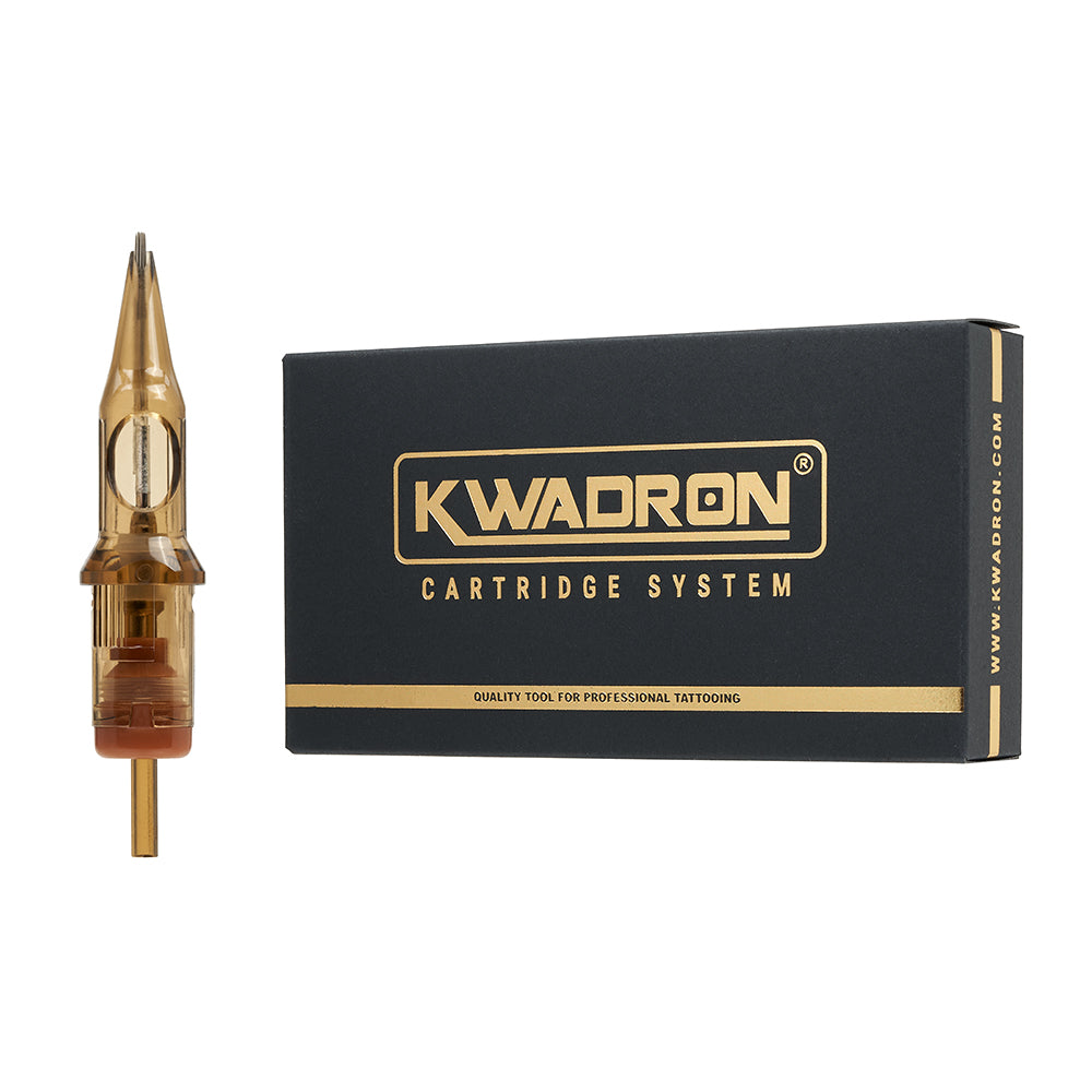 Kwadron Cartridge Round Shaders #12 Long Taper - Professional Tattoo Needles for Smooth Shading | Perfect for Realism, Portraits & Black & Grey Tattoos