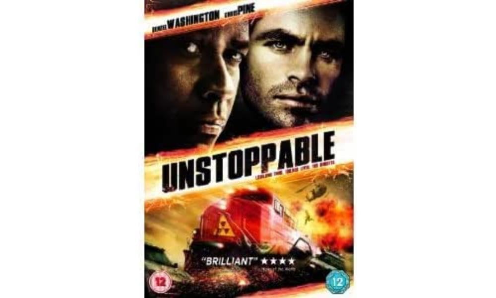 Unstoppable DVD (2017) - Action Thriller Movie with Denzel Washington - Perfect for Movie Nights & Action Film Collections