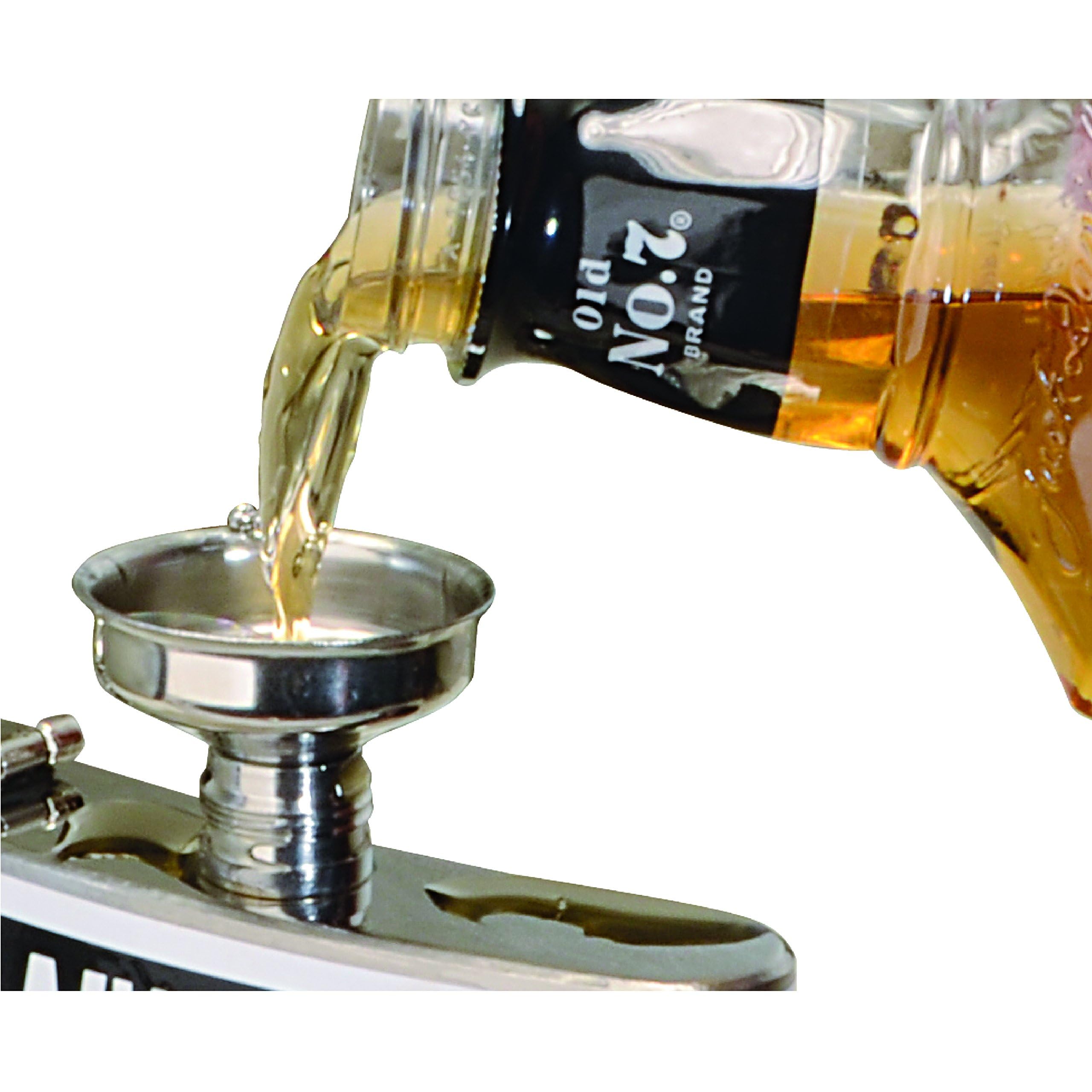Thirsty Rhino Premium Stainless Steel Mini Flask Funnel - Essential Oil Bottle Funnel for Liquor, Perfume & DIY Projects - Perfect for Travel, Camping & Home Use