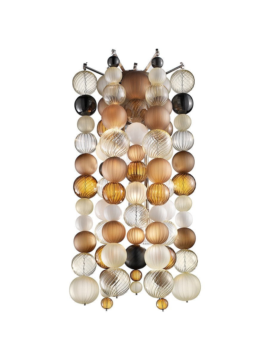 Bollicine Sconce Wall Light - Modern Italian Glass Wall Sconce for Living Room, Bedroom & Hallway Lighting