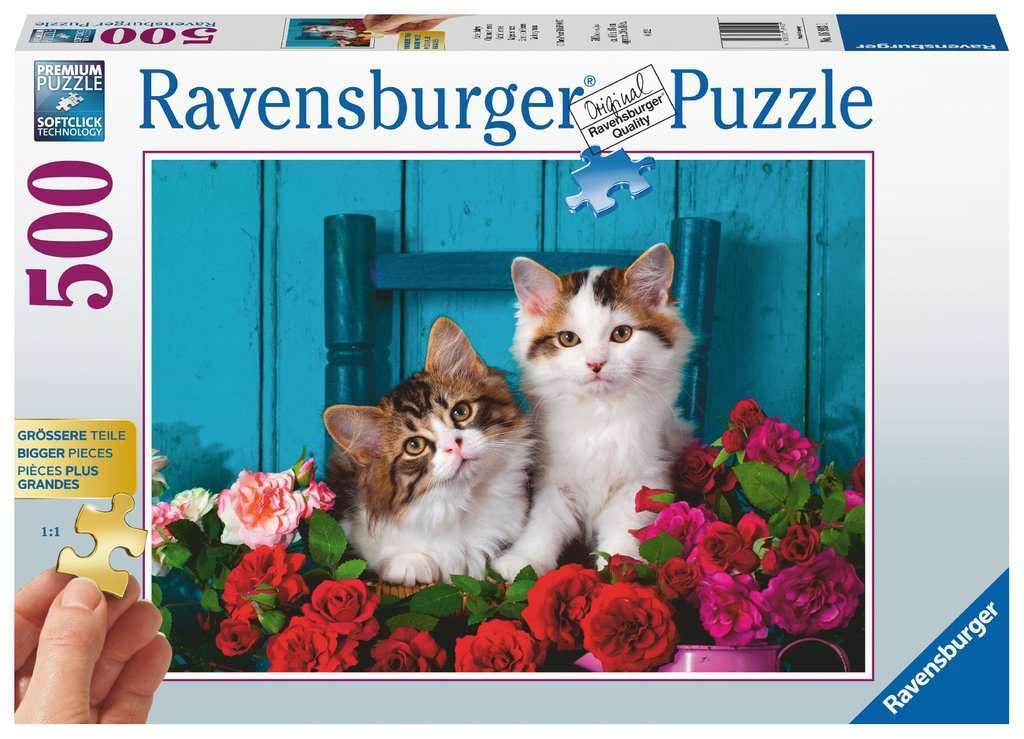 Ravensburger 500-Piece Kittens Jigsaw Puzzle for Adults - Premium Quality Puzzle with Vibrant Colors, Perfect for Relaxation & Family Bonding (Model 16993) | Great for Home Decor, Gifts & Stress Relief