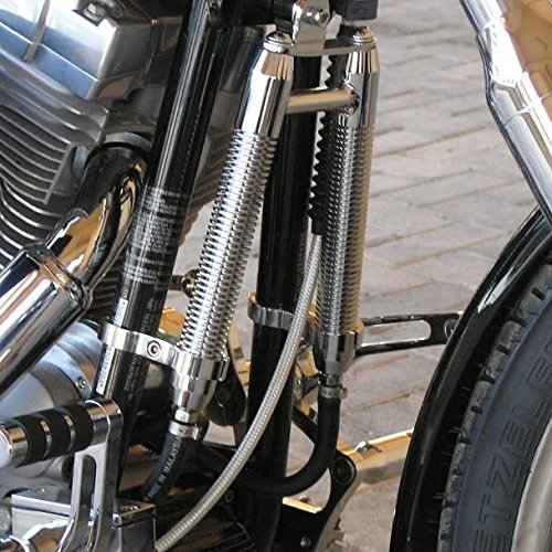 High-Performance BLACK Finned Billet Oil Cooler for Harley Davidson - Compatible with Most Models - 1-1/4