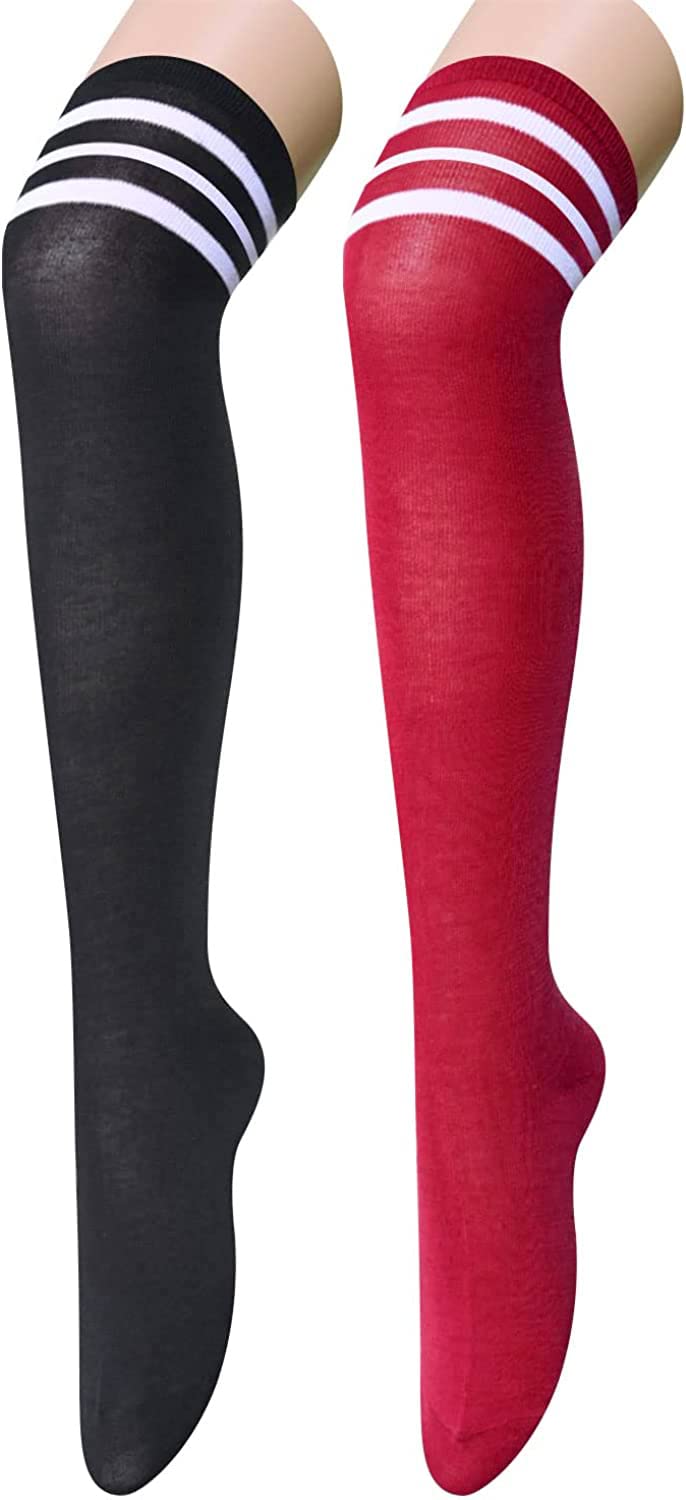 Sockfun Women's Thigh High Socks - Soft Knee High Stockings for Teen Girls & Women - Perfect for Winter, Cosplay, and Fashion Outfits