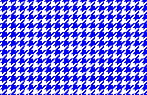 Blue Houndstooth