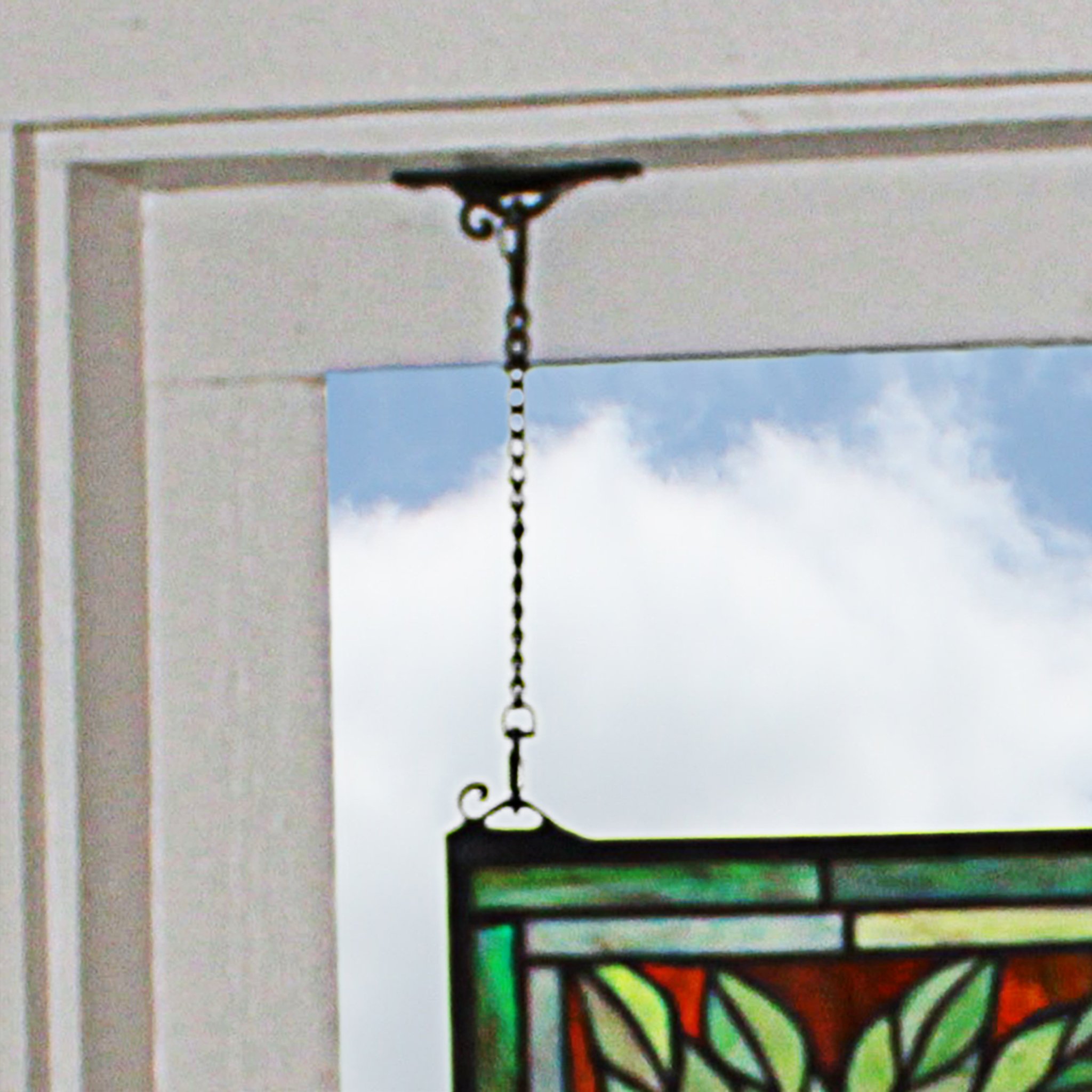 Design Toscano Handcrafted Stained Glass Panel - Dragonfly Pond Wall Art, 24''W x 24.5''H, Blossom Pink, Decorative Stained Glass Sculpture for Home, Church, or Office Décor | Perfect for Windows, Doors, and Wall Hangings