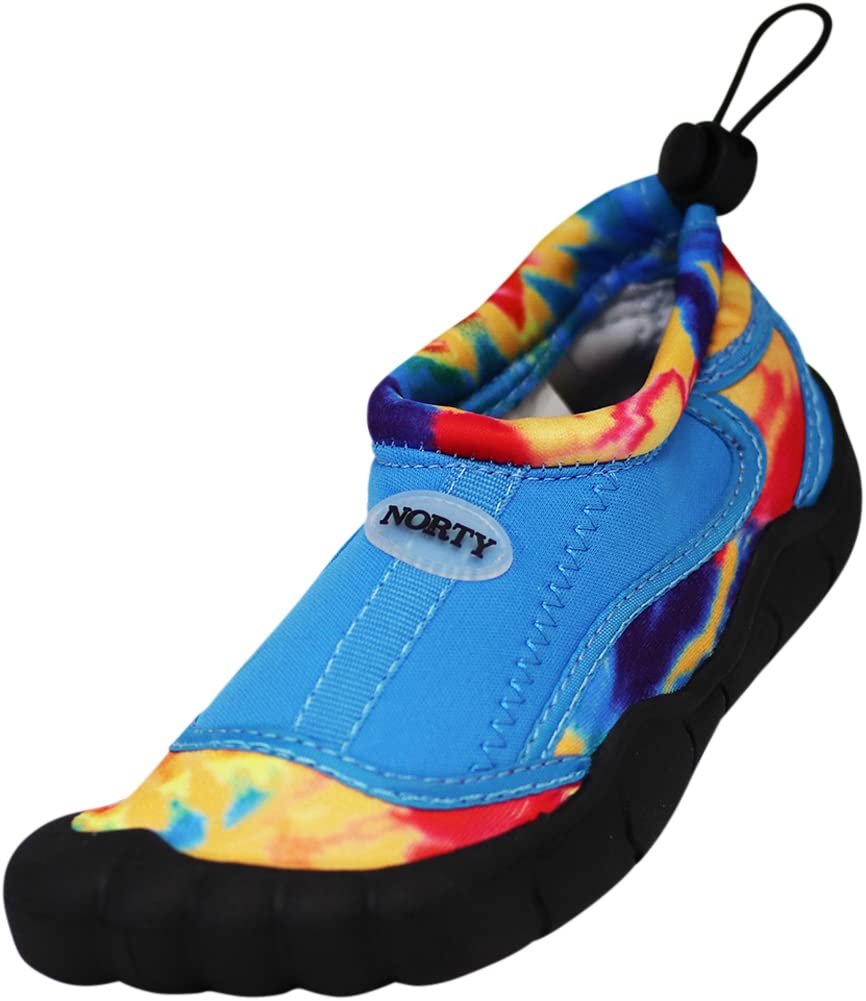 NORTY Wave Aqua Sock Water Shoes for Kids - Quick-Dry Swim & Beach Shoes with Non-Slip Sole - Lightweight Water Socks for Pool, Ocean, Surfing & Outdoor Activities