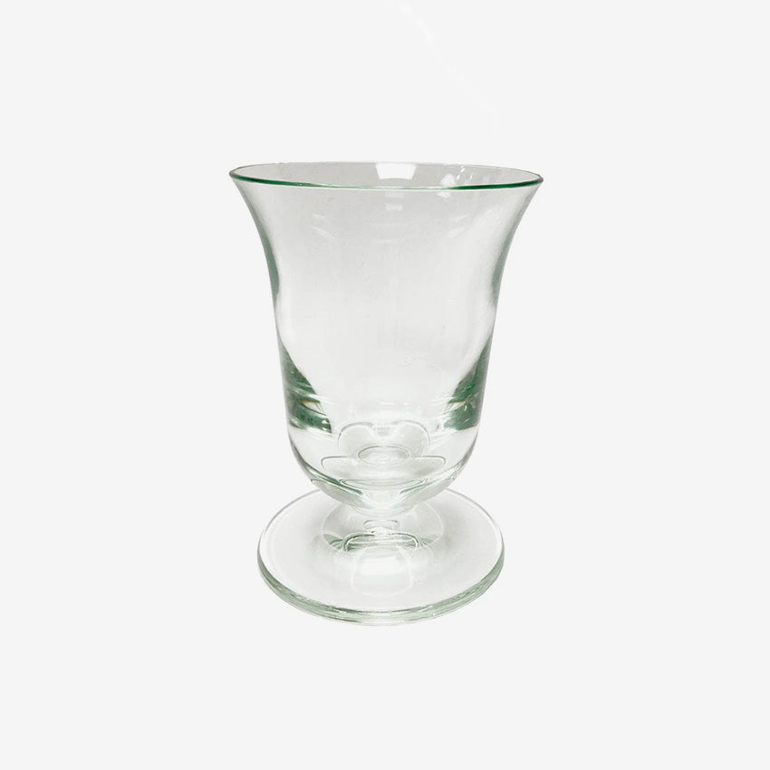 Caspari Acrylic Flared Short Wine Glass Set - Shatterproof & Lightweight for Outdoor Picnics, Parties, and Poolside Drinks