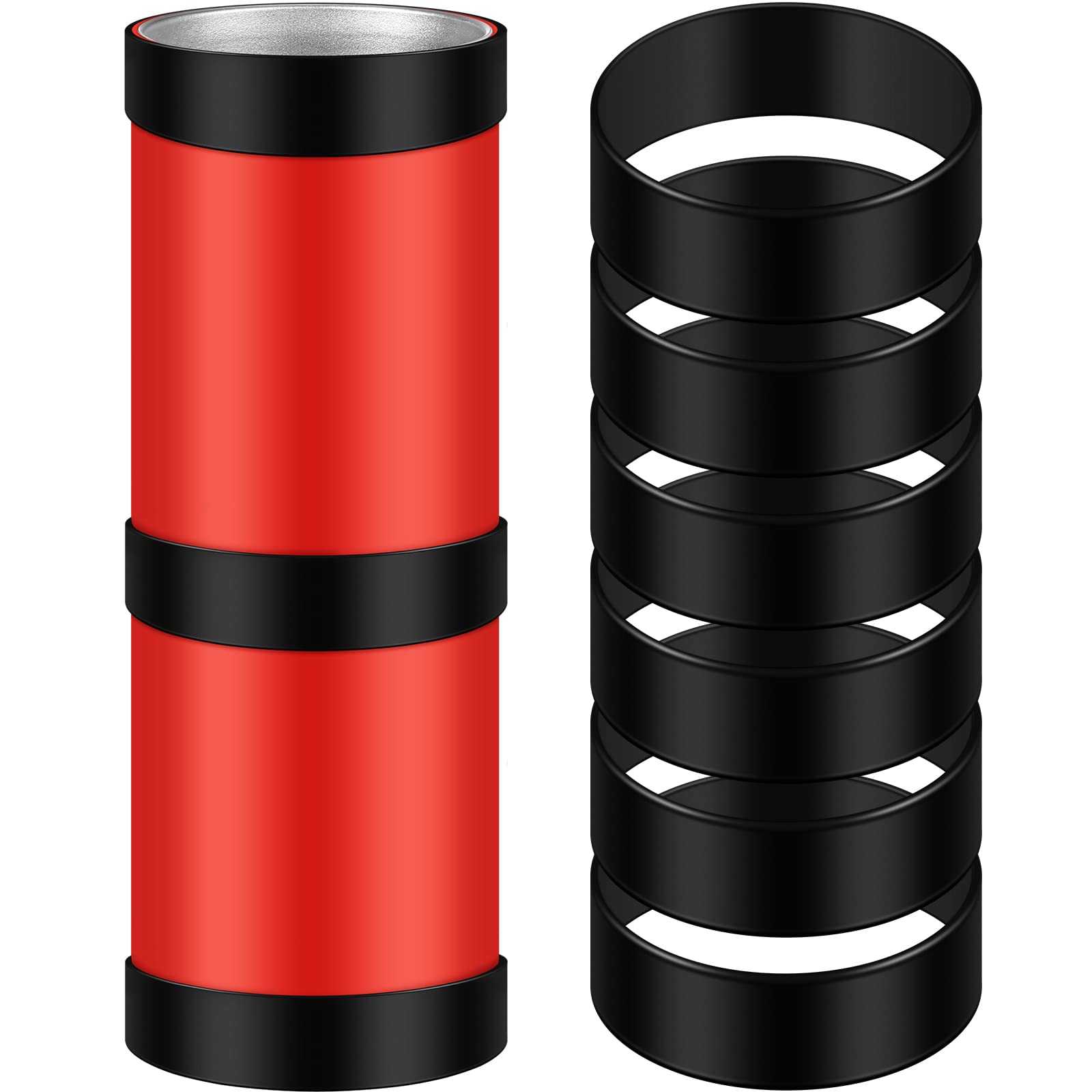 6 Pack Silicone Bands for Tumbler - Elastic Sublimation Paper Holder Rings, Heat Resistant Wrapping Bands to Prevent Ghosting - Perfect for DIY Sublimation Projects, Tumbler Accessories & Drinkware Crafts