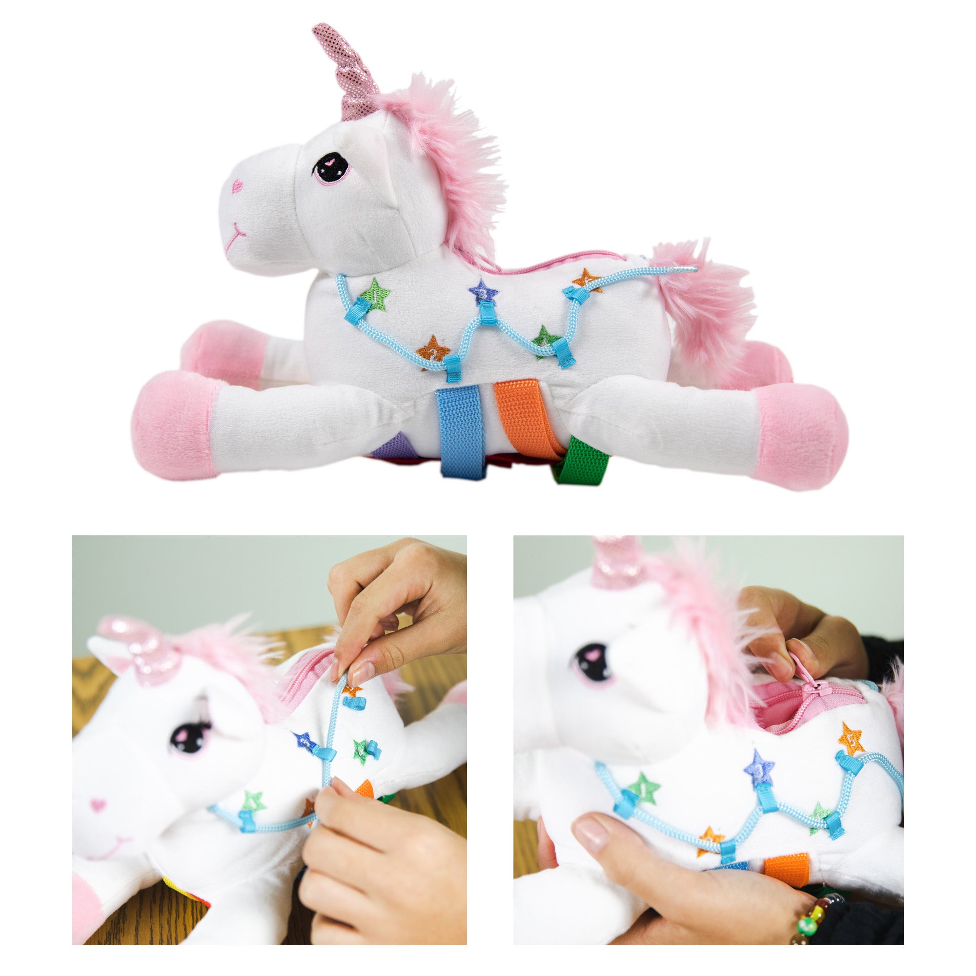 Bouncyband Busy Bee Unicorn Sensory Fidget Toy for Kids - Stress Relief & Focus Aid for Classroom, Home, and ADHD Therapy