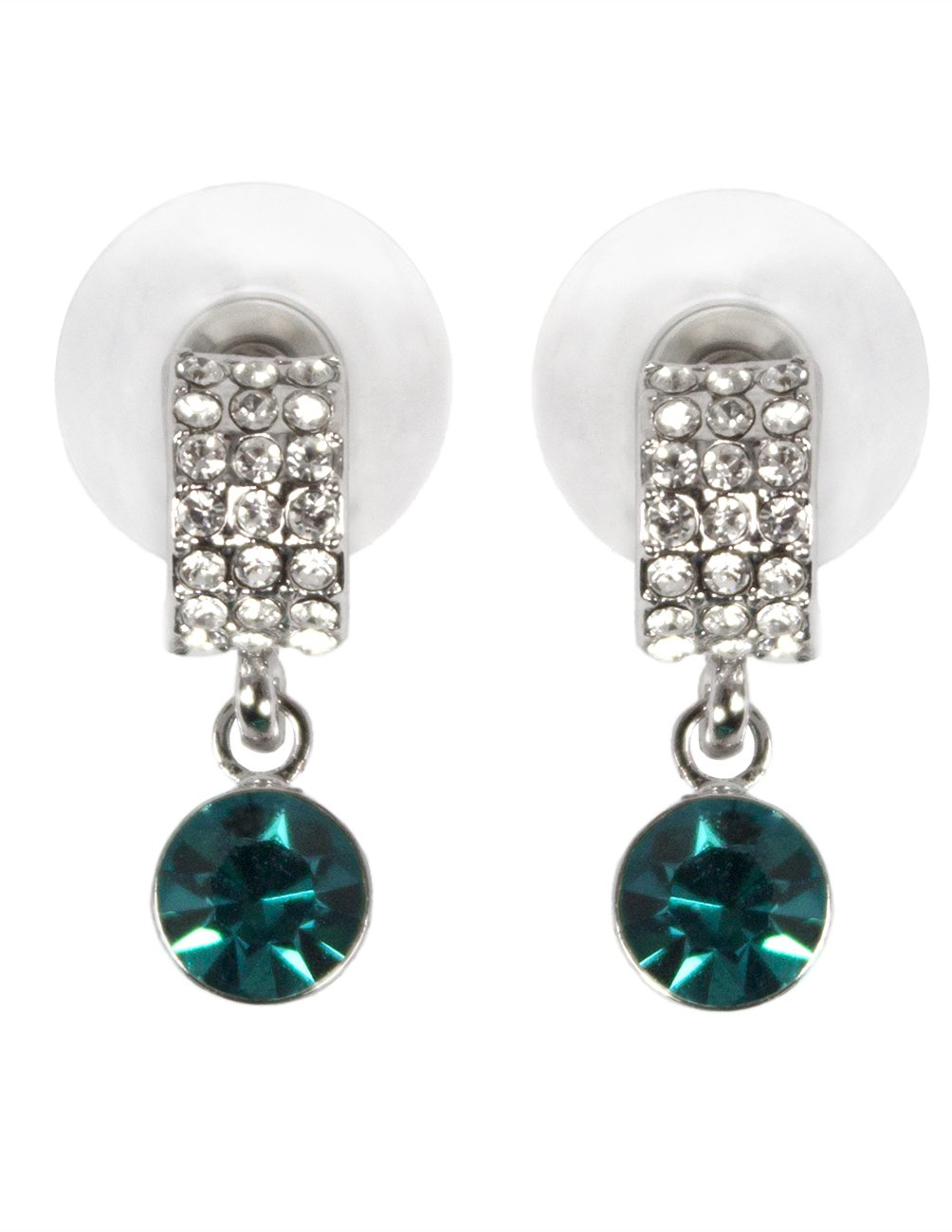 Swarovski Crystal Dahlia Drop Earrings for Women - Elegant Party Jewelry