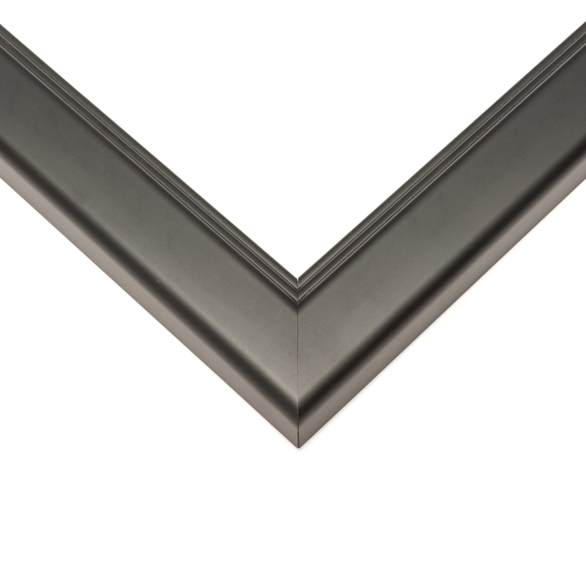 16x40 Inch Black Solid Wood Picture Frame - 1.5